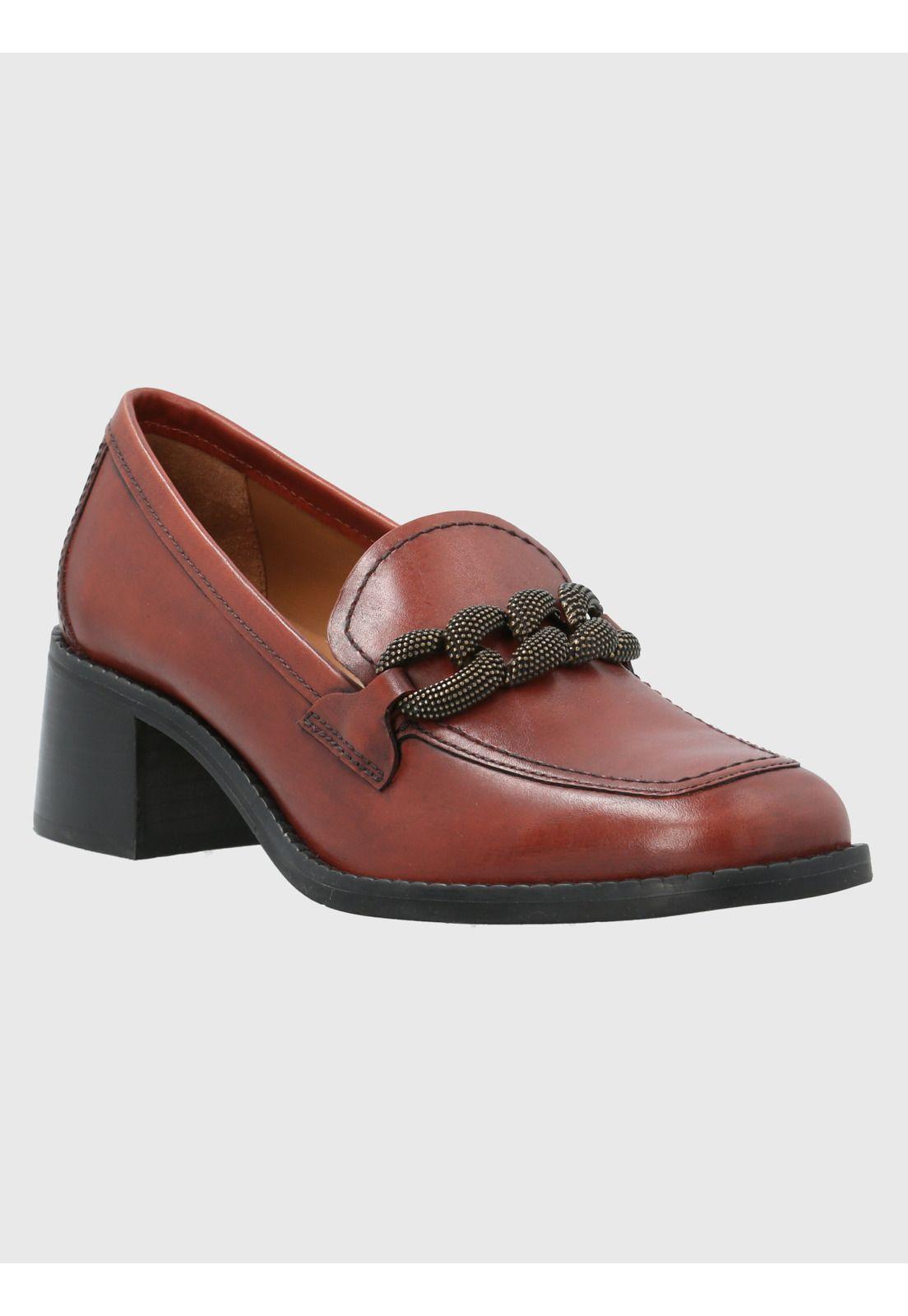 Zapato Cuero Mujer Marcus Café-0