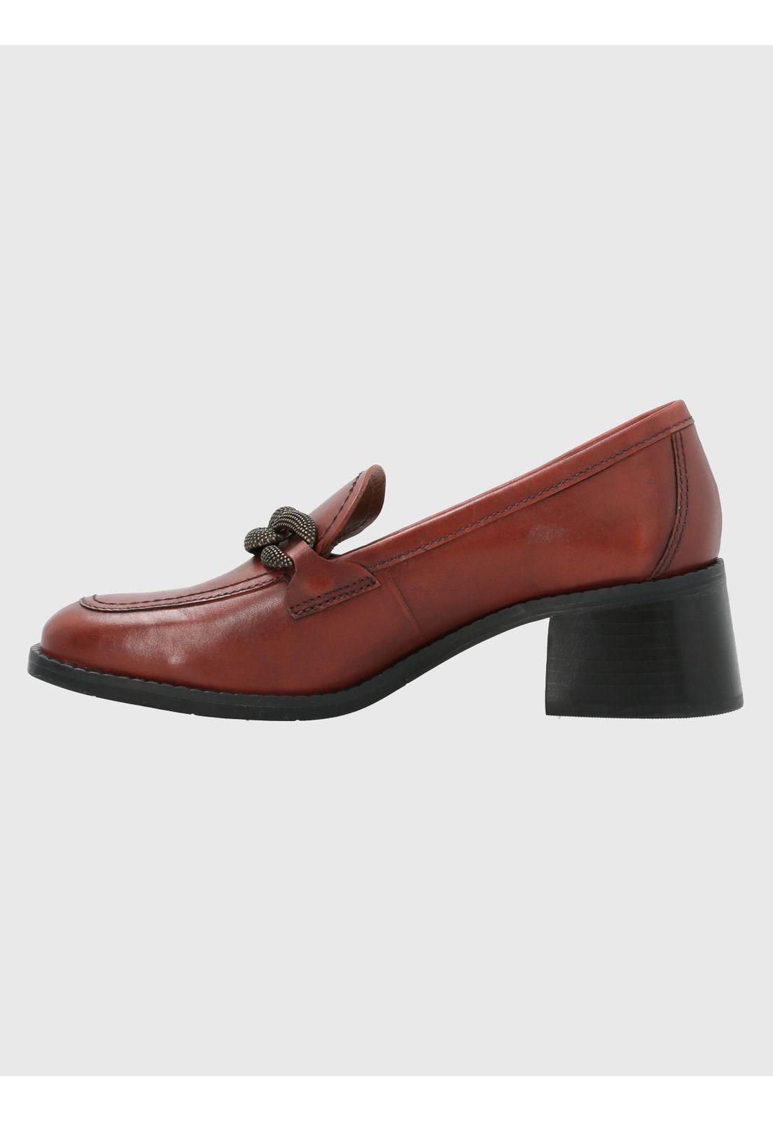 Zapato Cuero Mujer Marcus Café-4