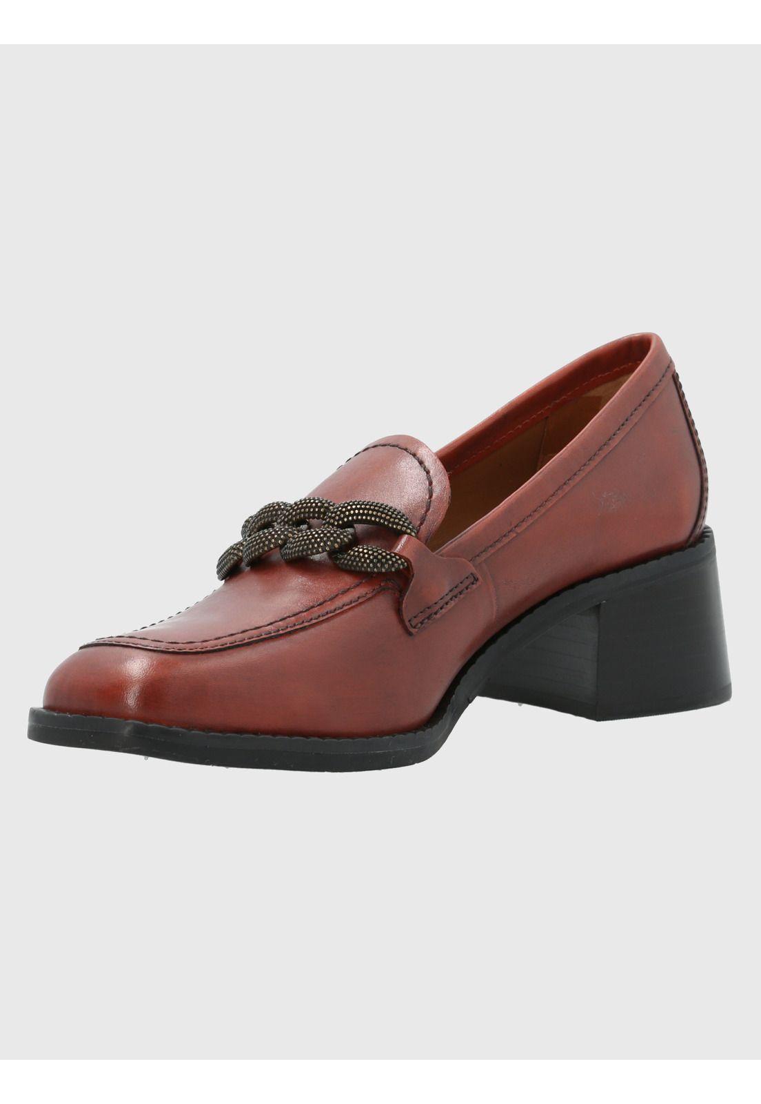 Zapato Cuero Mujer Marcus Café-5