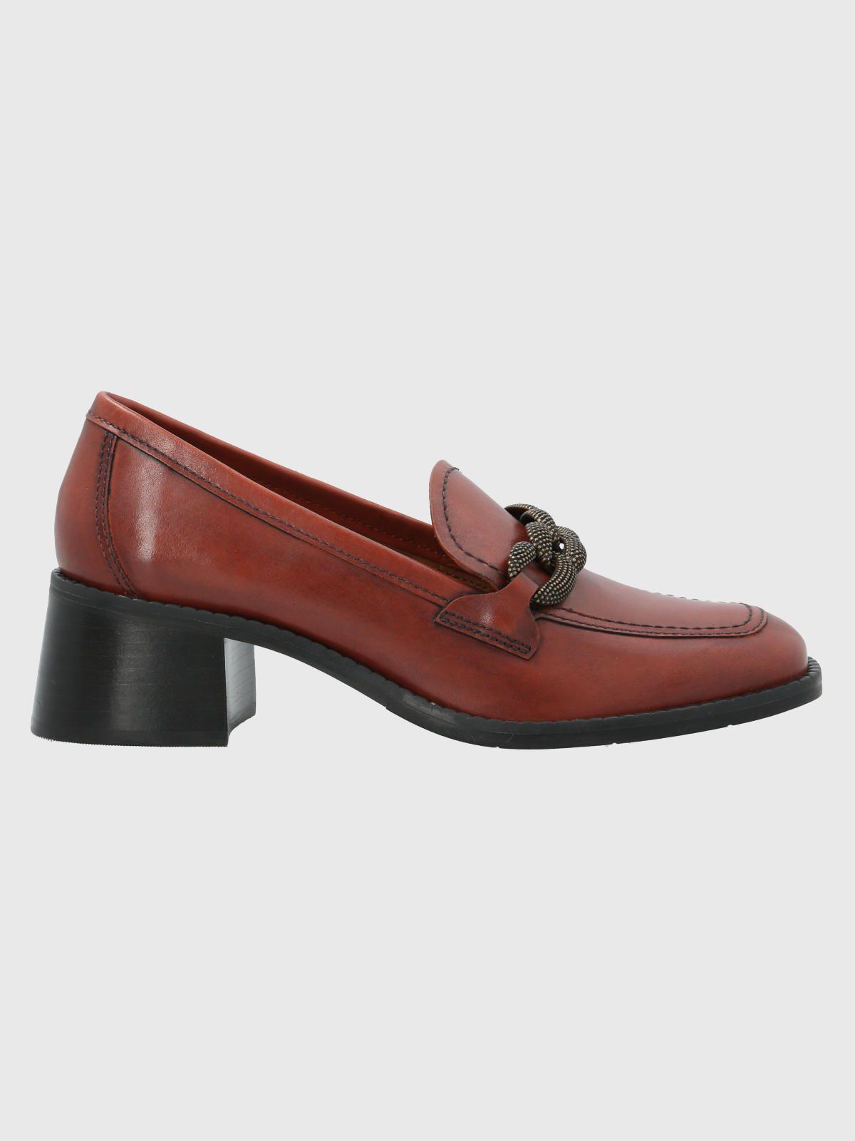 Zapato Cuero Mujer Marcus Café-1