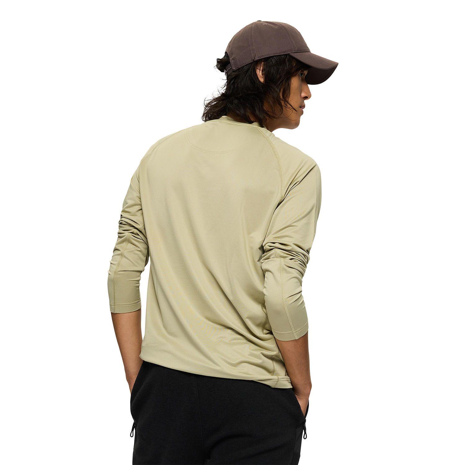 Polera Manga Larga Hombre Tech Verde Claro-3