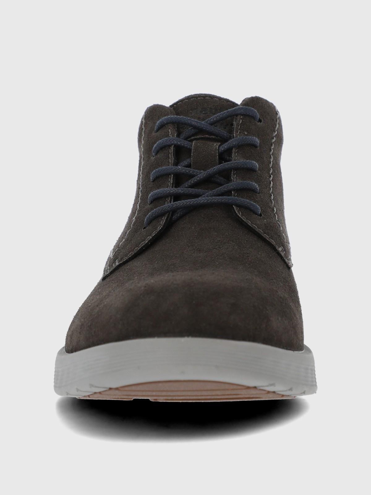 Botin Cuero Hombre Spinal City Gris-3