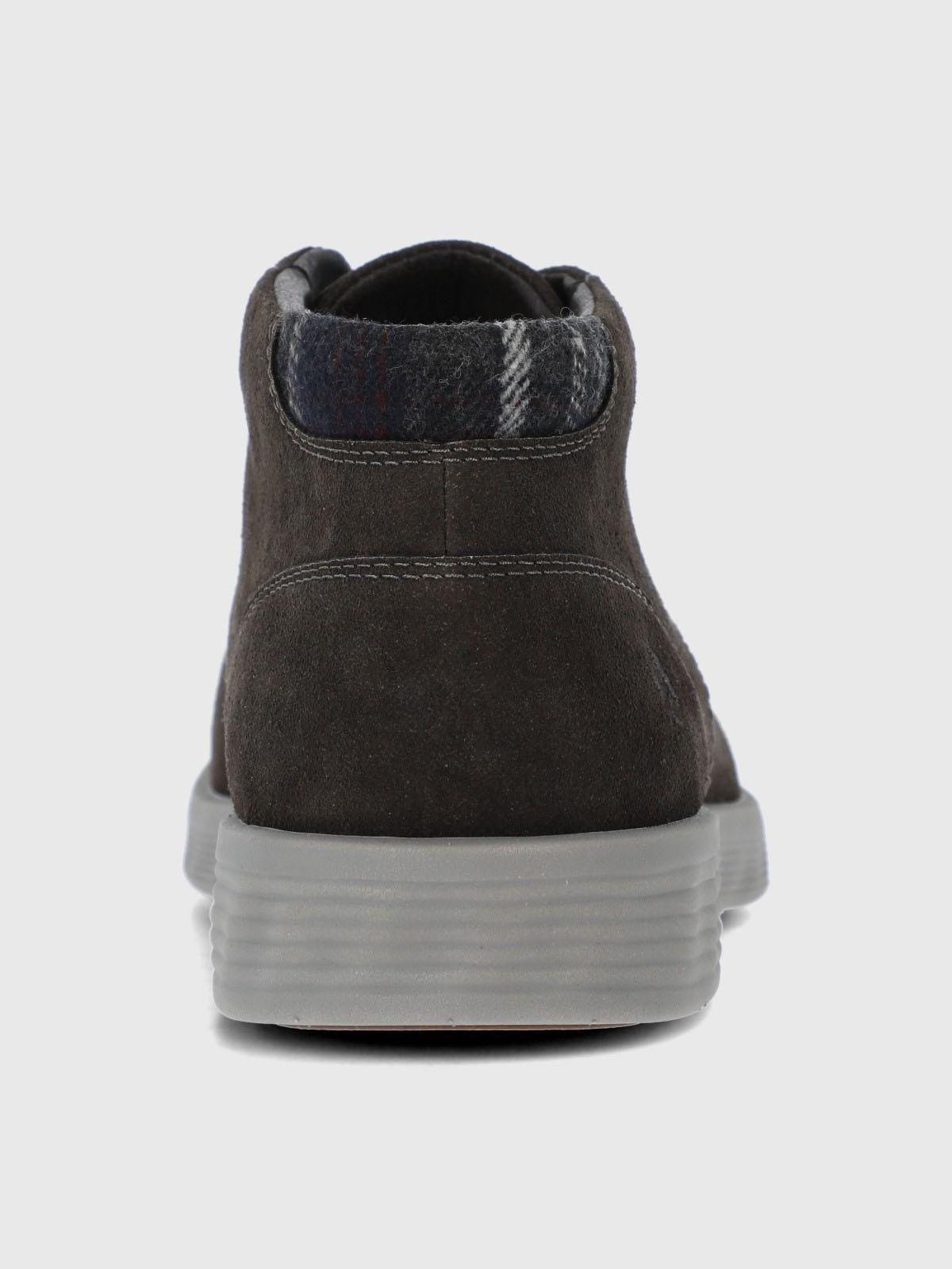 Botin Cuero Hombre Spinal City Gris-6