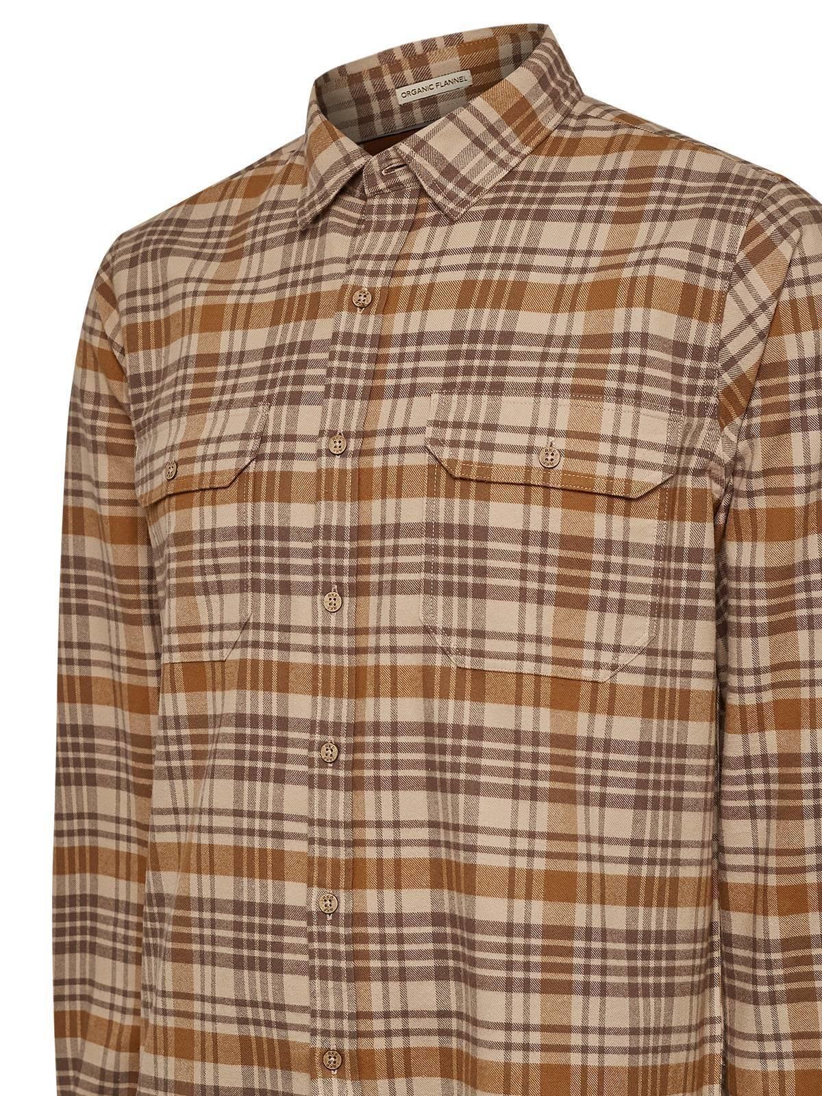 Camisa Algodón Orgánico Hombre Padua Café-3