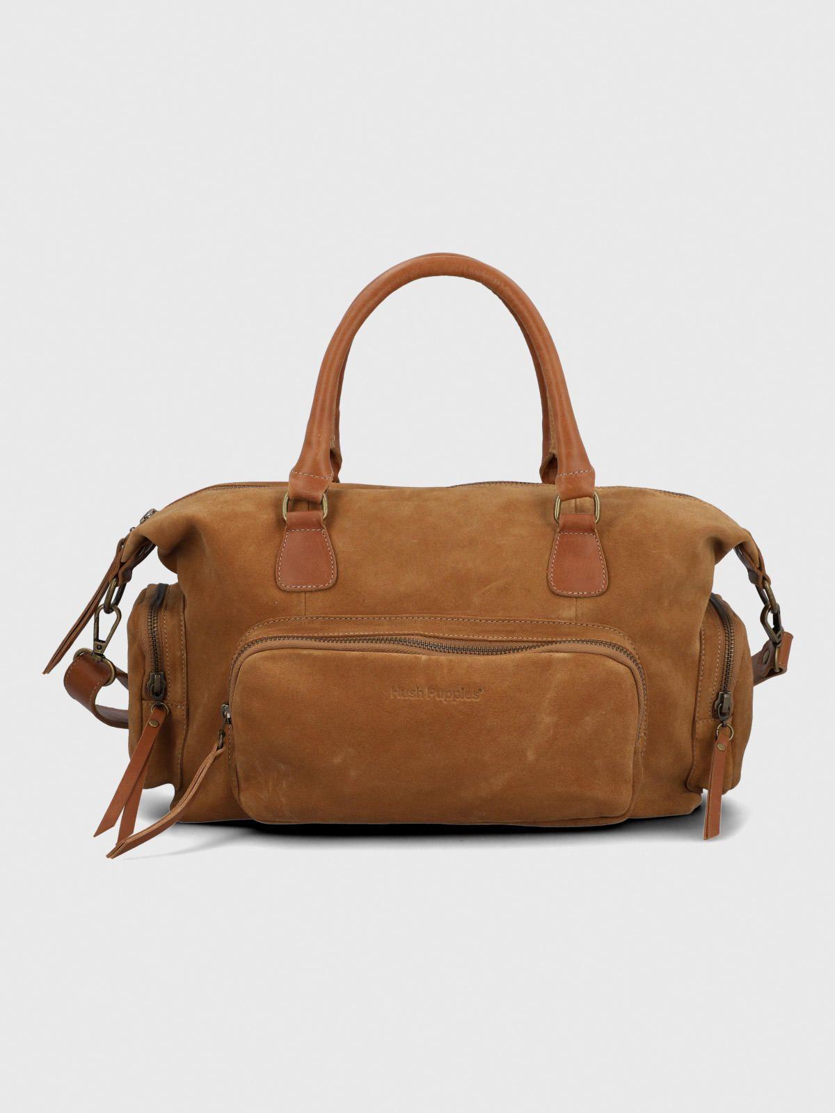 Cartera Cuero Mujer Ethan Cross Caramelo-0