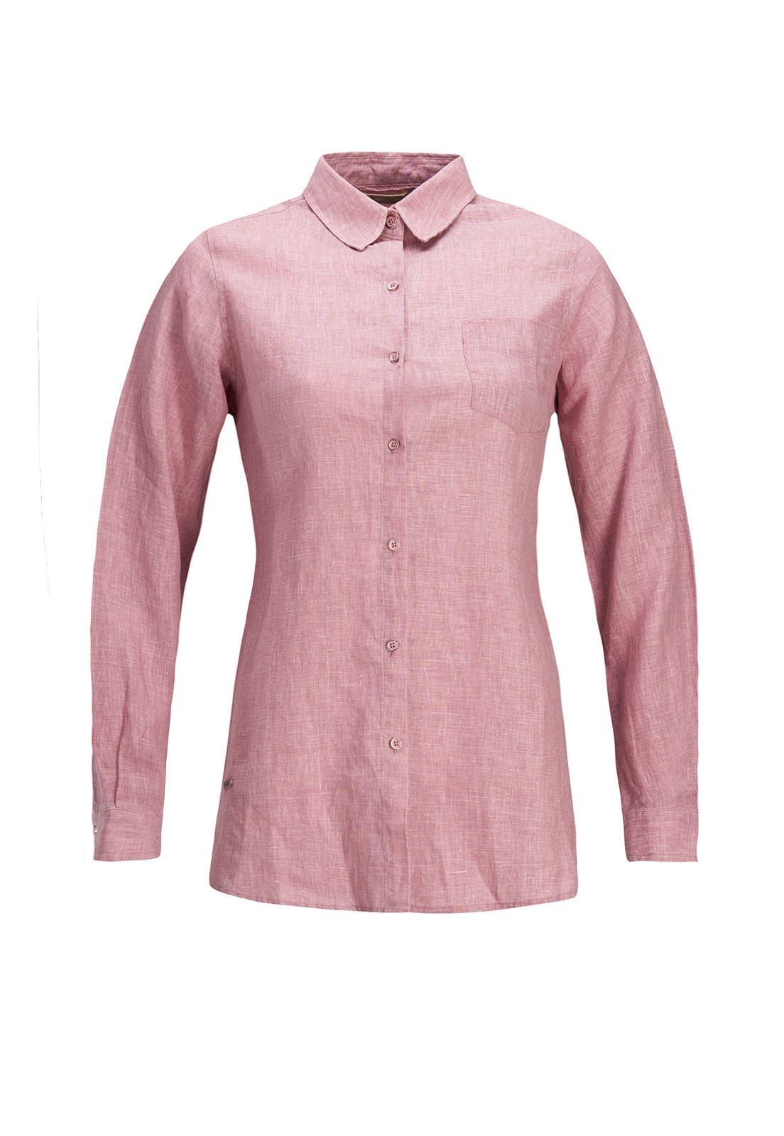 Blusa Lino Orgánico Mujer Lirio Celeste-0