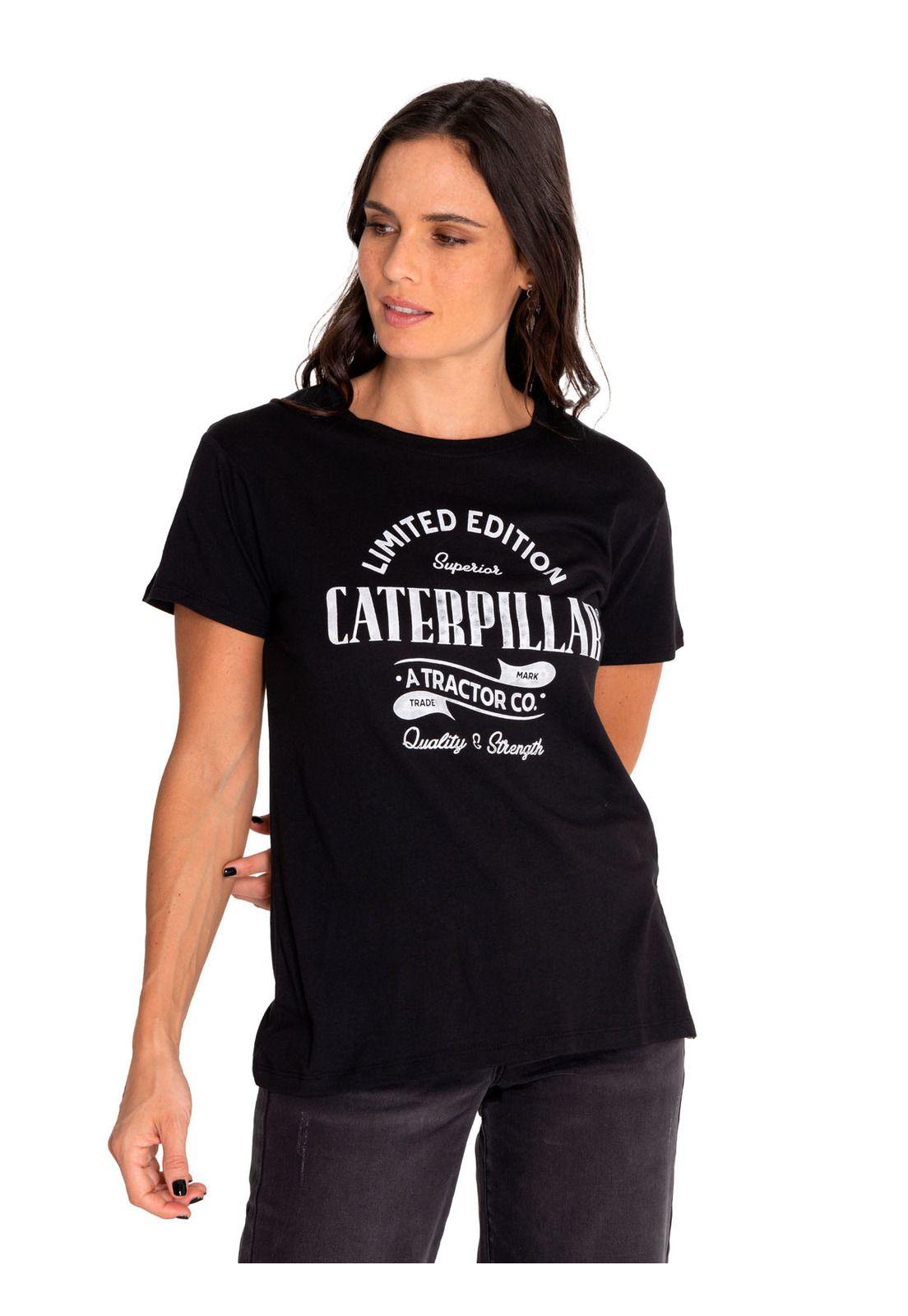 Polera Manga Corta Mujer Historic Graphic Negro-0