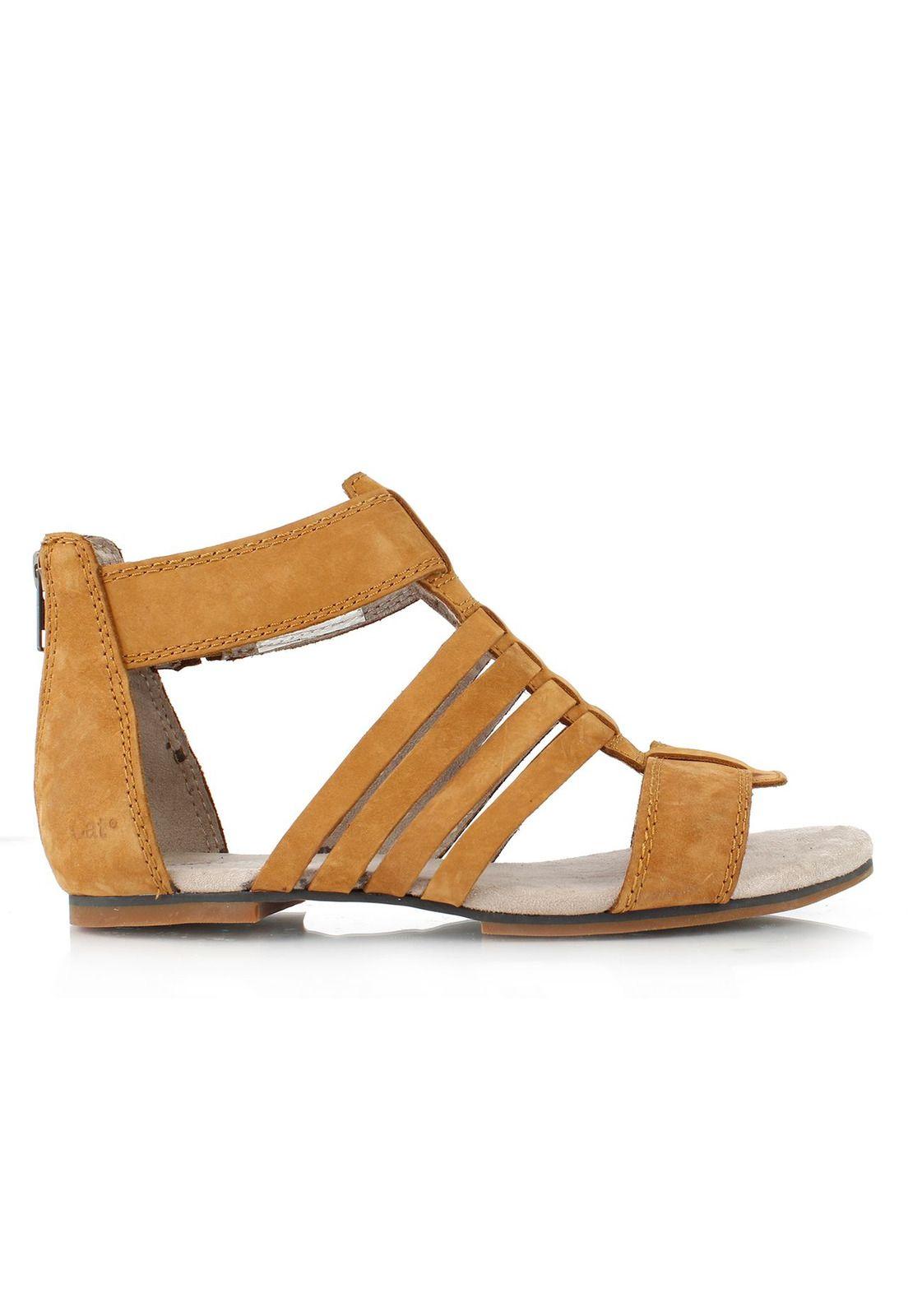 Sandalia Mujer Casual Tanga Café-1