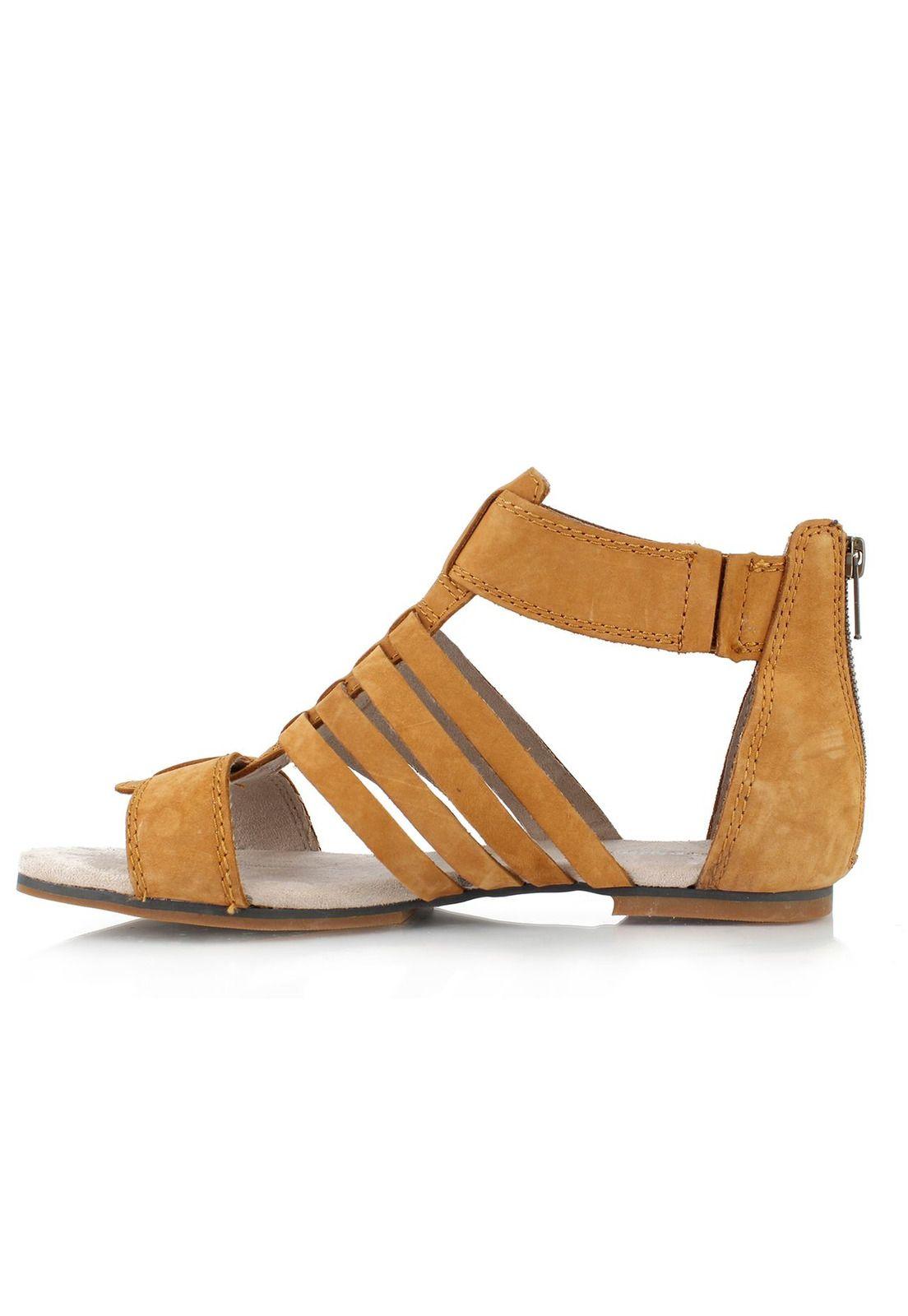 Sandalia Mujer Casual Tanga Café-2