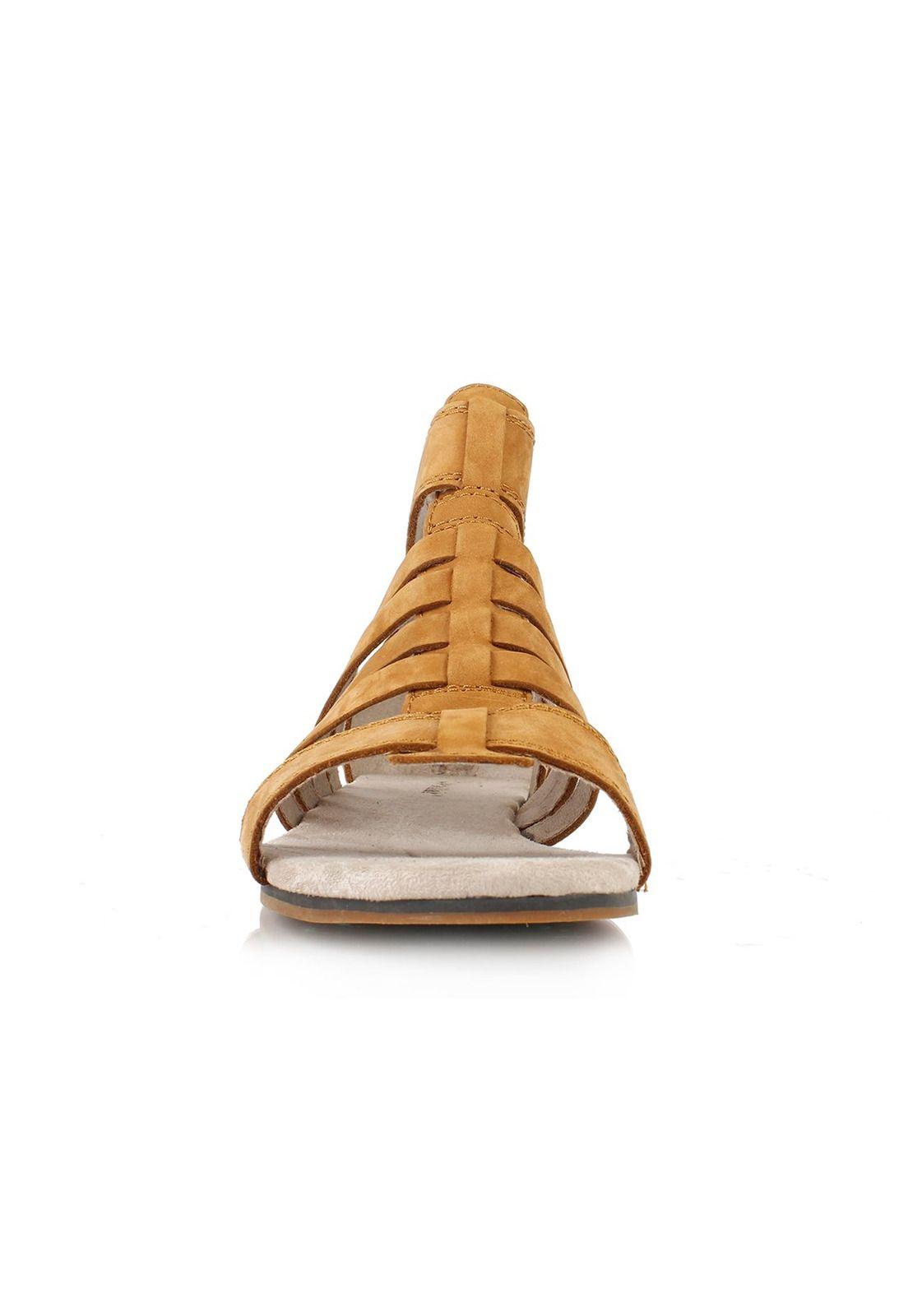 Sandalia Mujer Casual Tanga Café-3