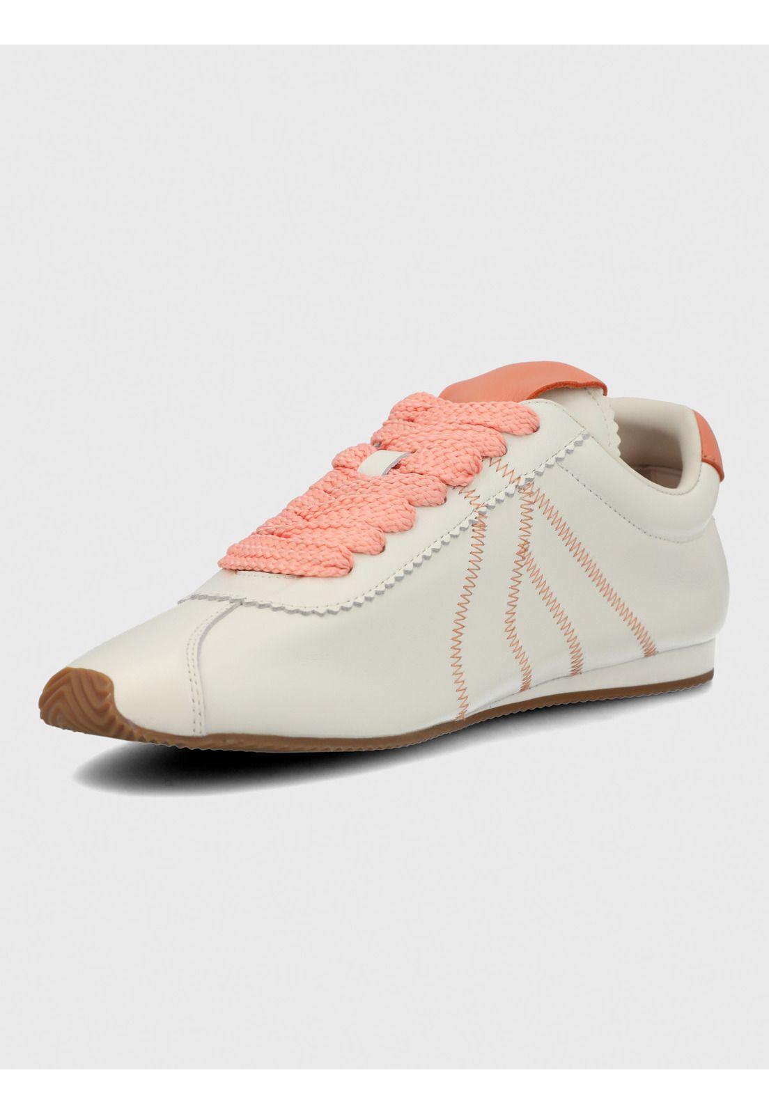 Zapatilla Cuero Mujer Bonik Naranja-5