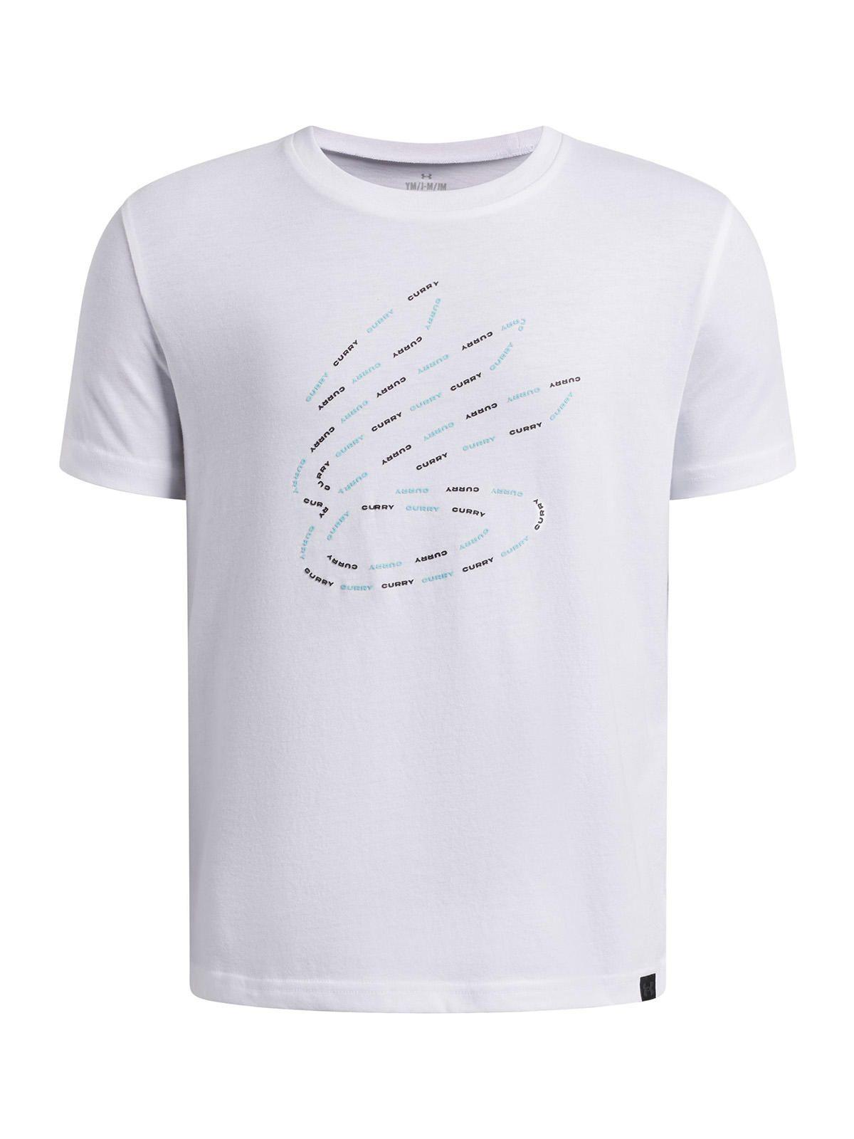 Polera M/C Niño Curry Boys Logo Blanco-0
