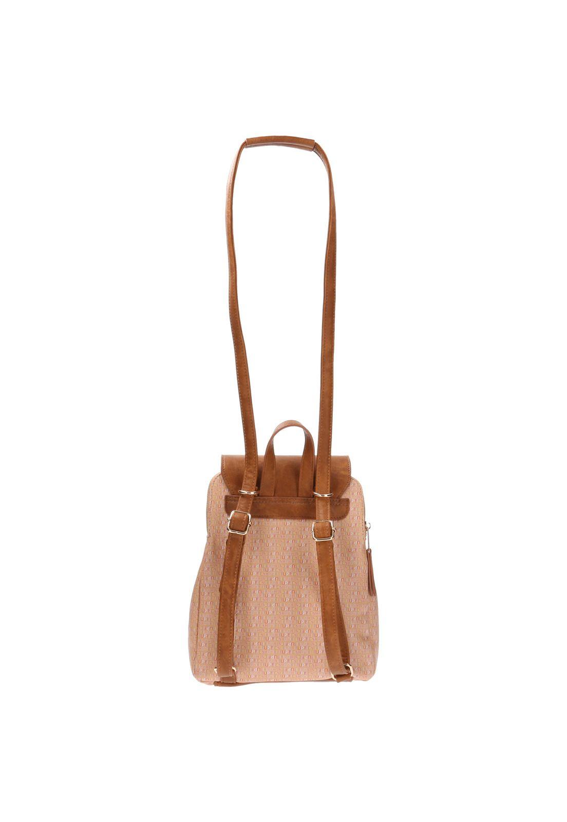 Mochila Patt Backbag Beige Mujer-4