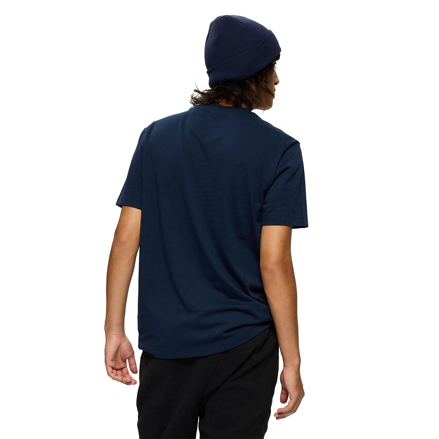 Polera Manga Corta Hombre Relaxed Pocket Azul-3