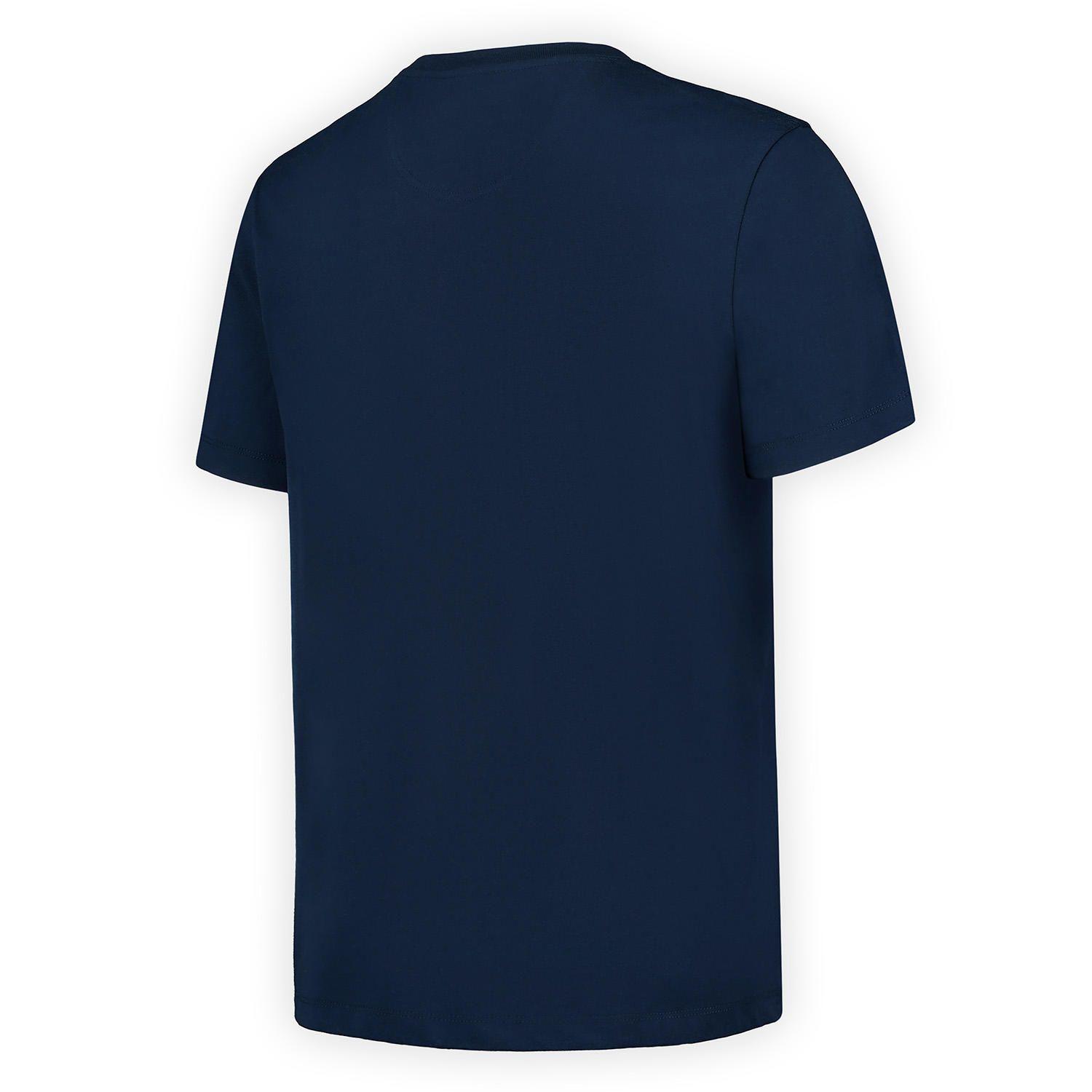 Polera Manga Corta Hombre Relaxed Pocket Azul-7