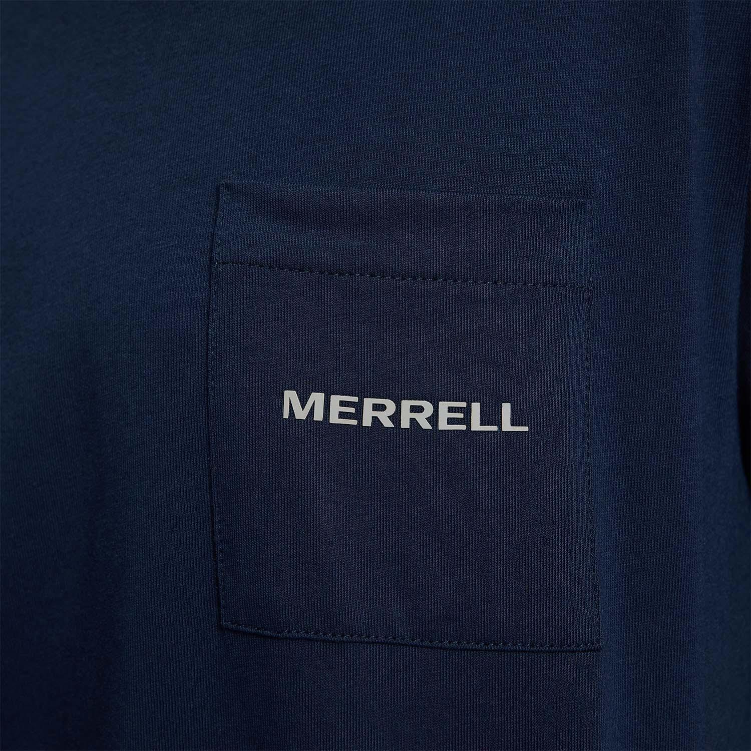 Polera Manga Corta Hombre Relaxed Pocket Azul-5