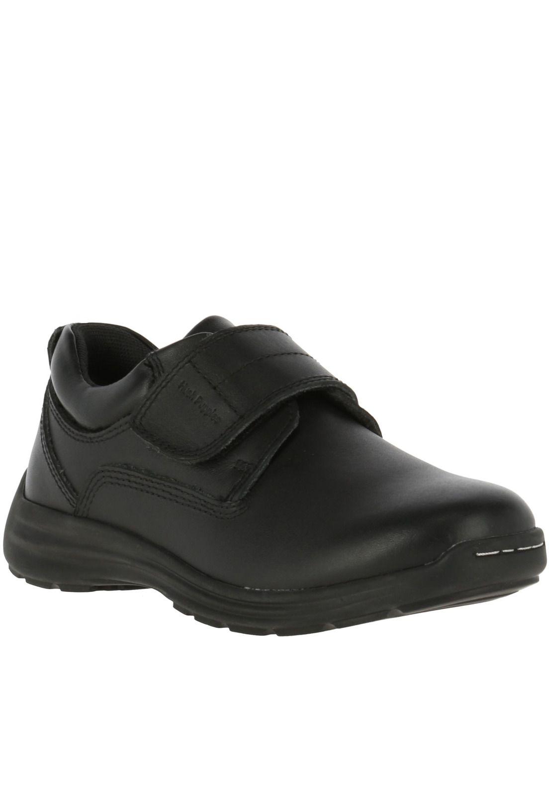 Zapato Niño Cuero New Jungle Velcro Negro-0