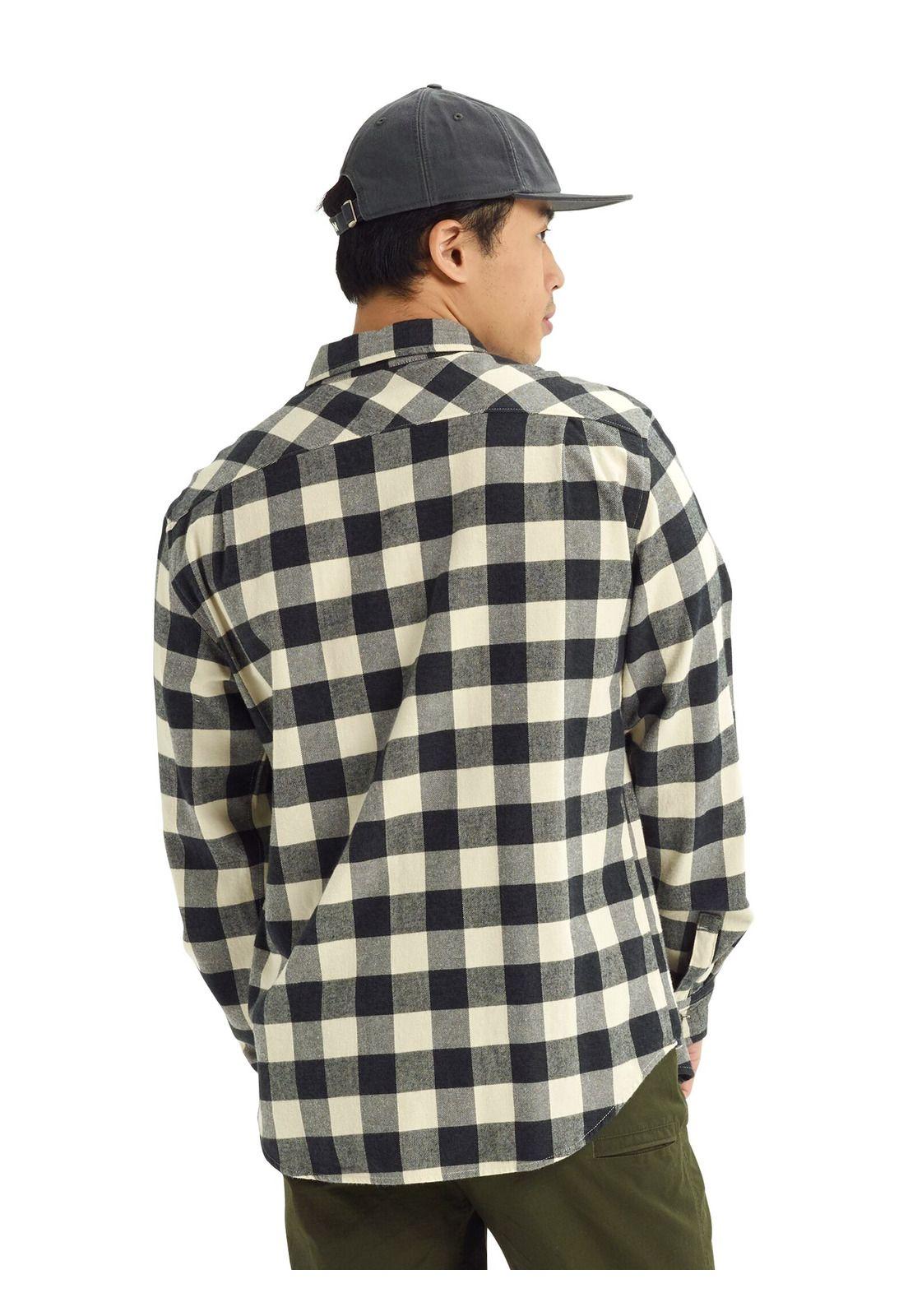 Camisa M/L Brighton Canva Hombre Multicolor Burton-1