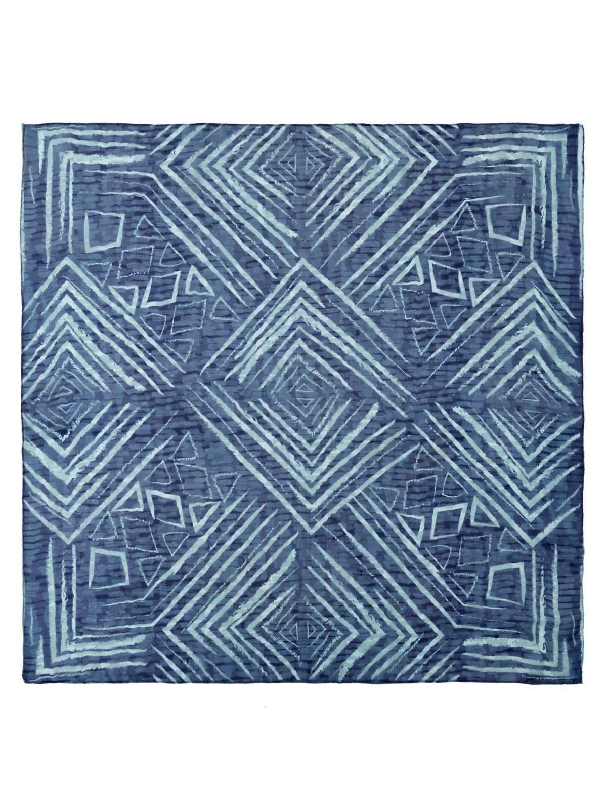 Pañuelo Seda Mujer Rkf Silk Blunt Azul-2