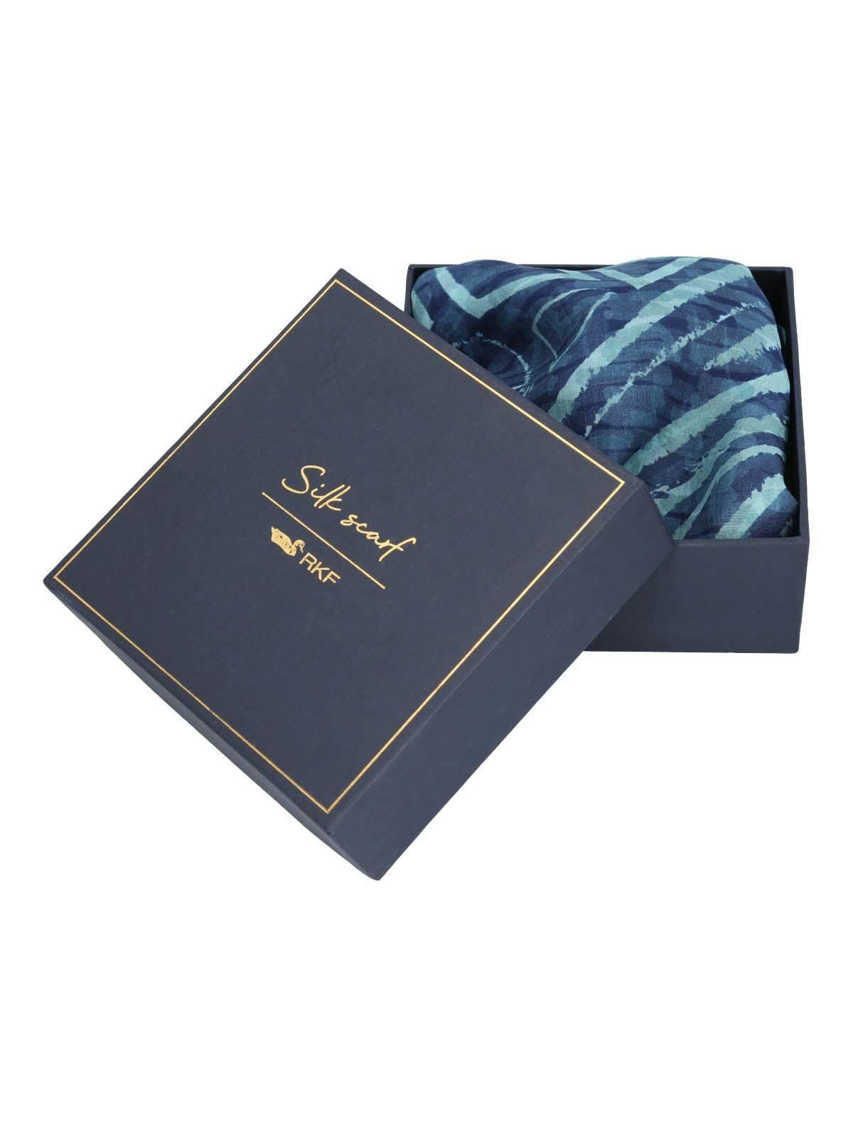 Pañuelo Seda Mujer Rkf Silk Blunt Azul-3