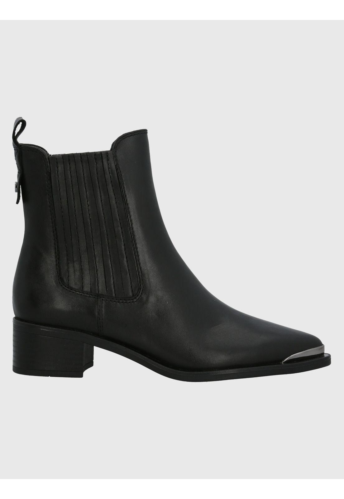 Botín Cuero Mujer Dorothea Negro-1