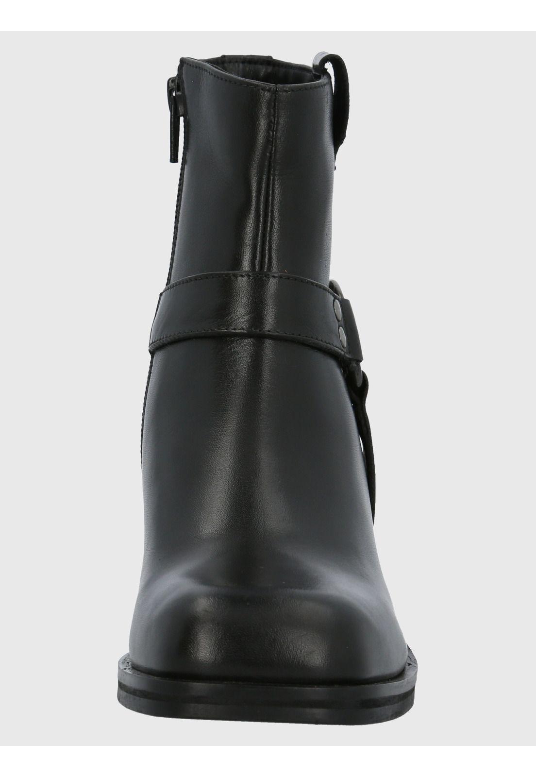 Botín Cuero Mujer Maylo Negro-3