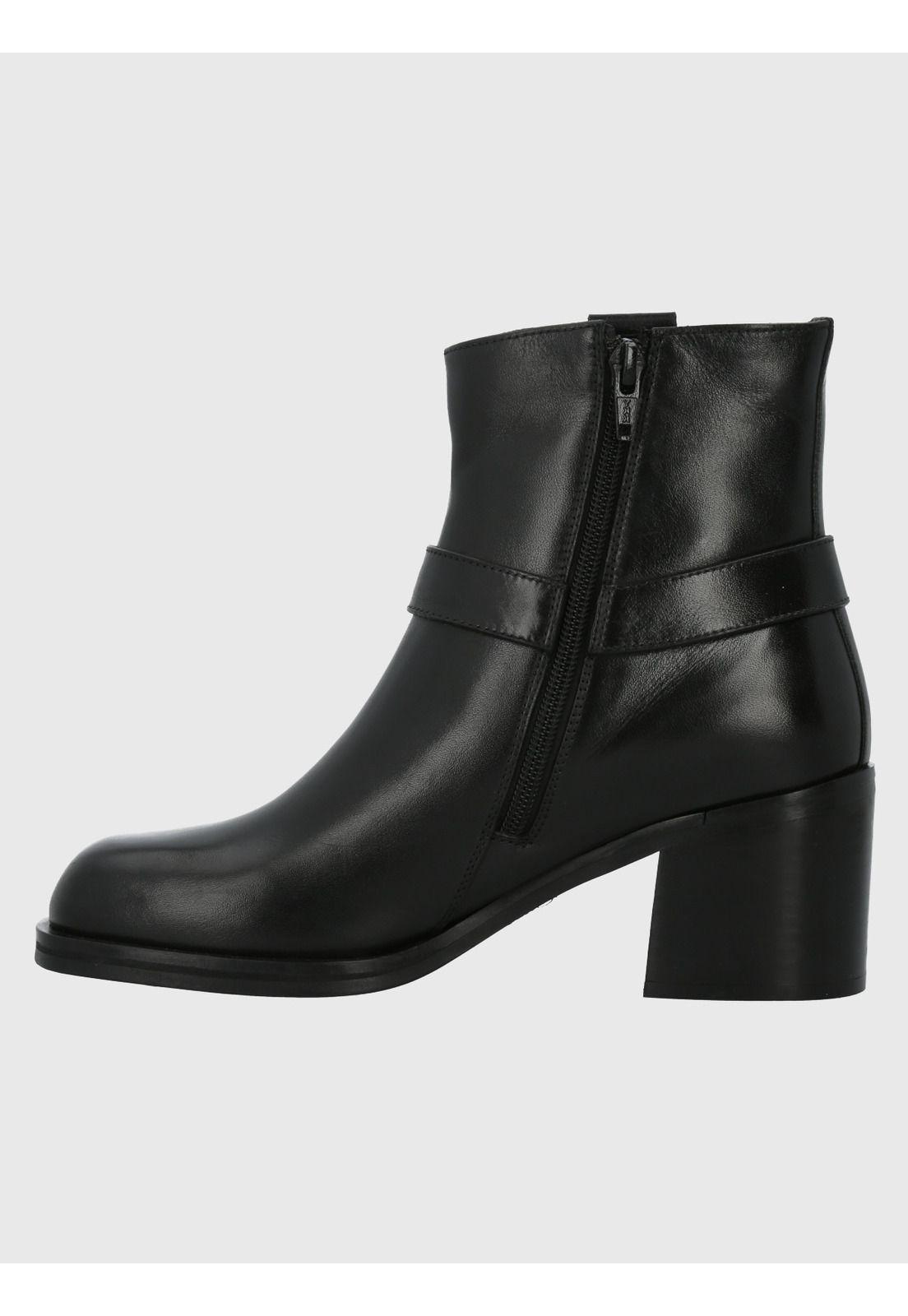 Botín Cuero Mujer Maylo Negro-5