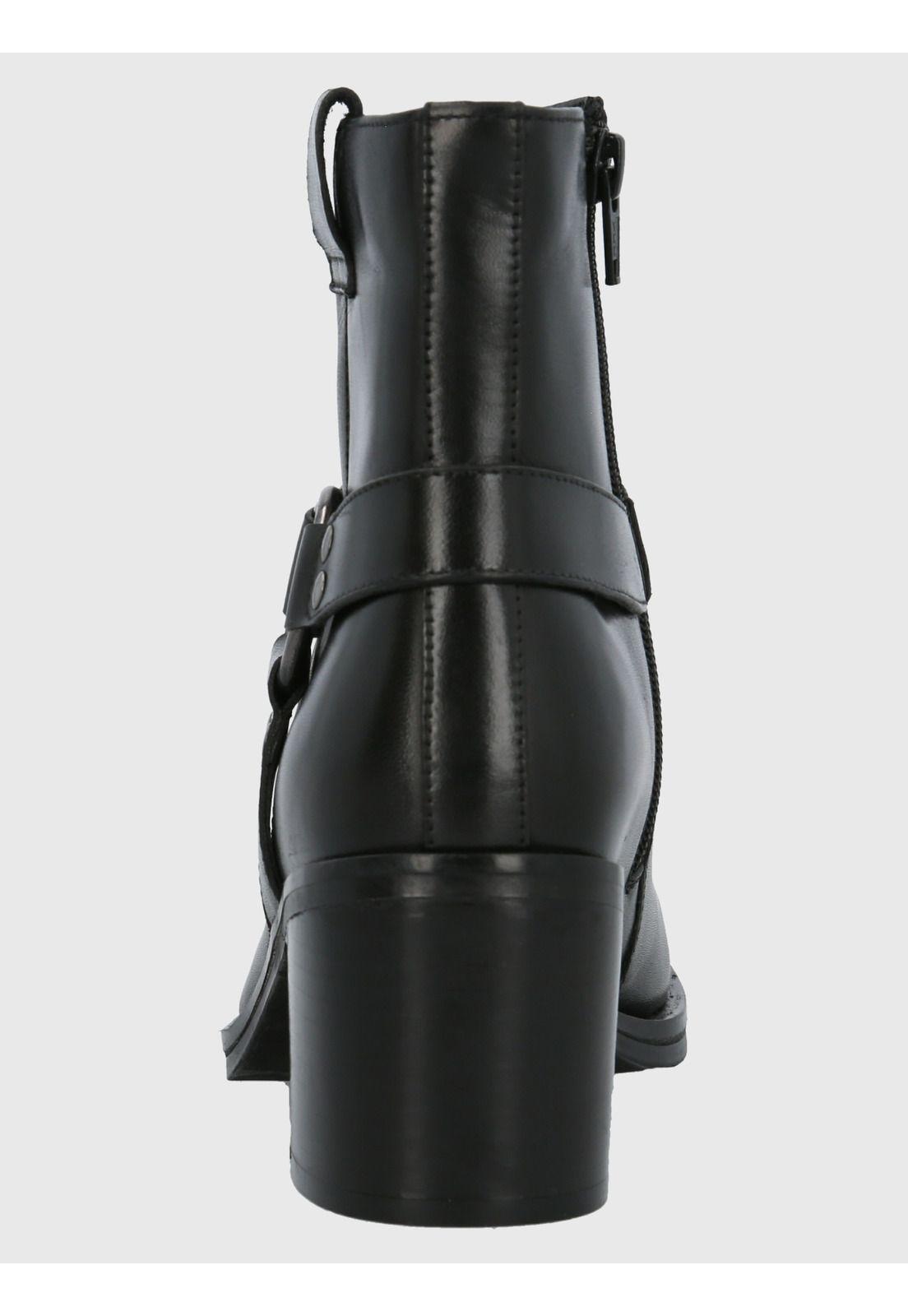Botín Cuero Mujer Maylo Negro-6