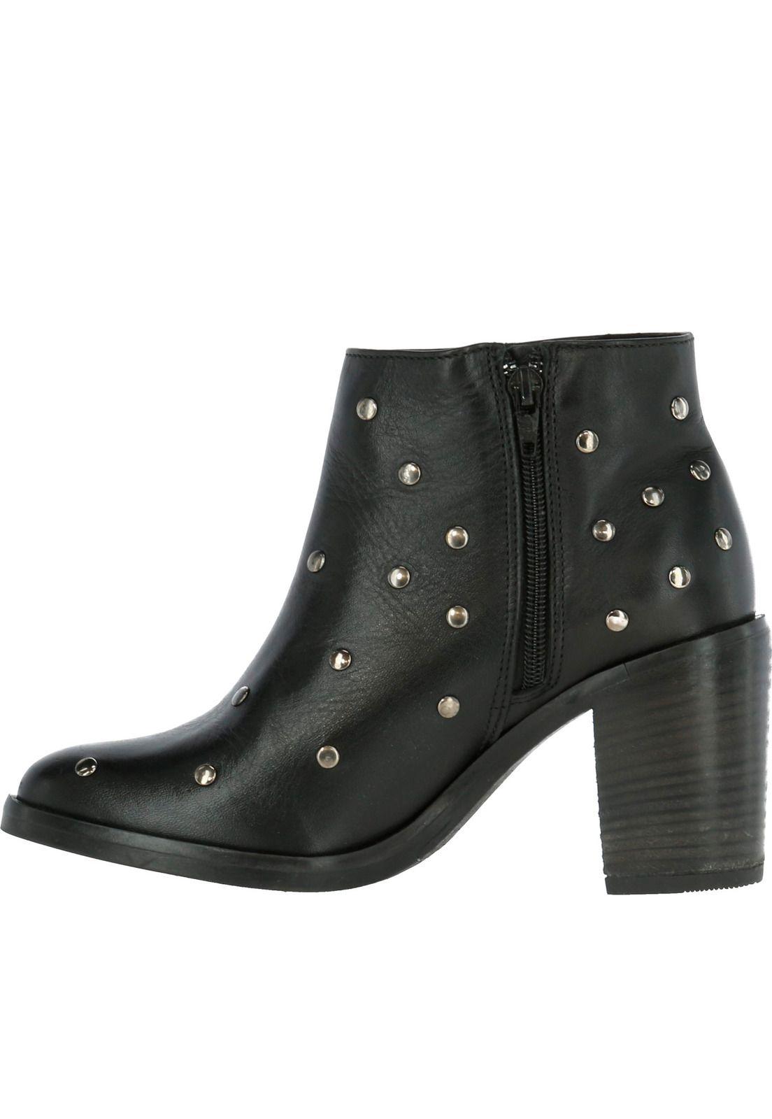 Botin Cuero Mujer Nina Negro-3