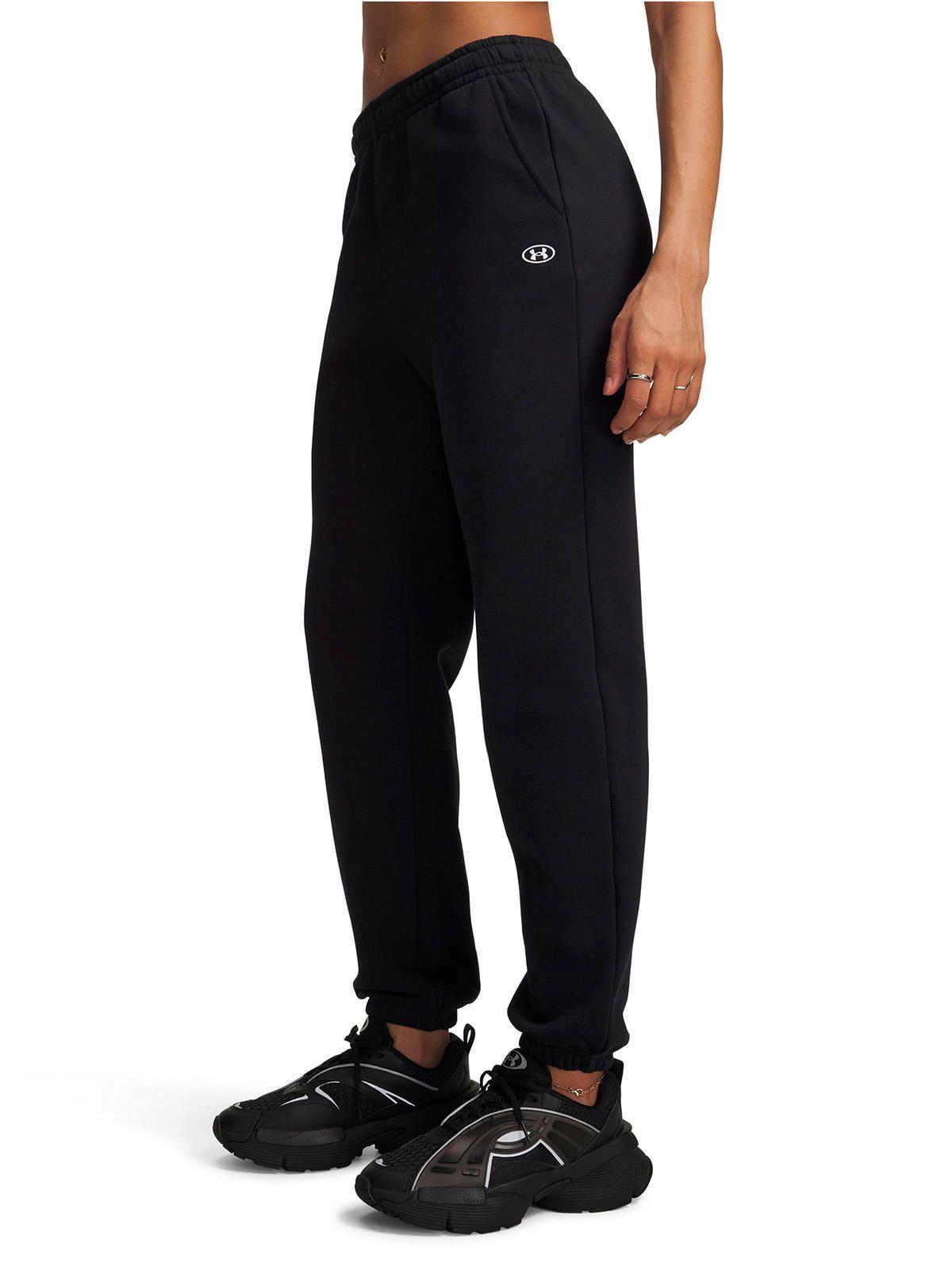 Pantalon Rival Fleece negra Mujer-0