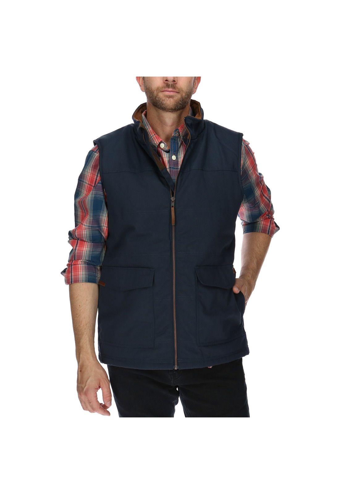 Parka Sm Hombre Ag Vest Poliéster Azul-0