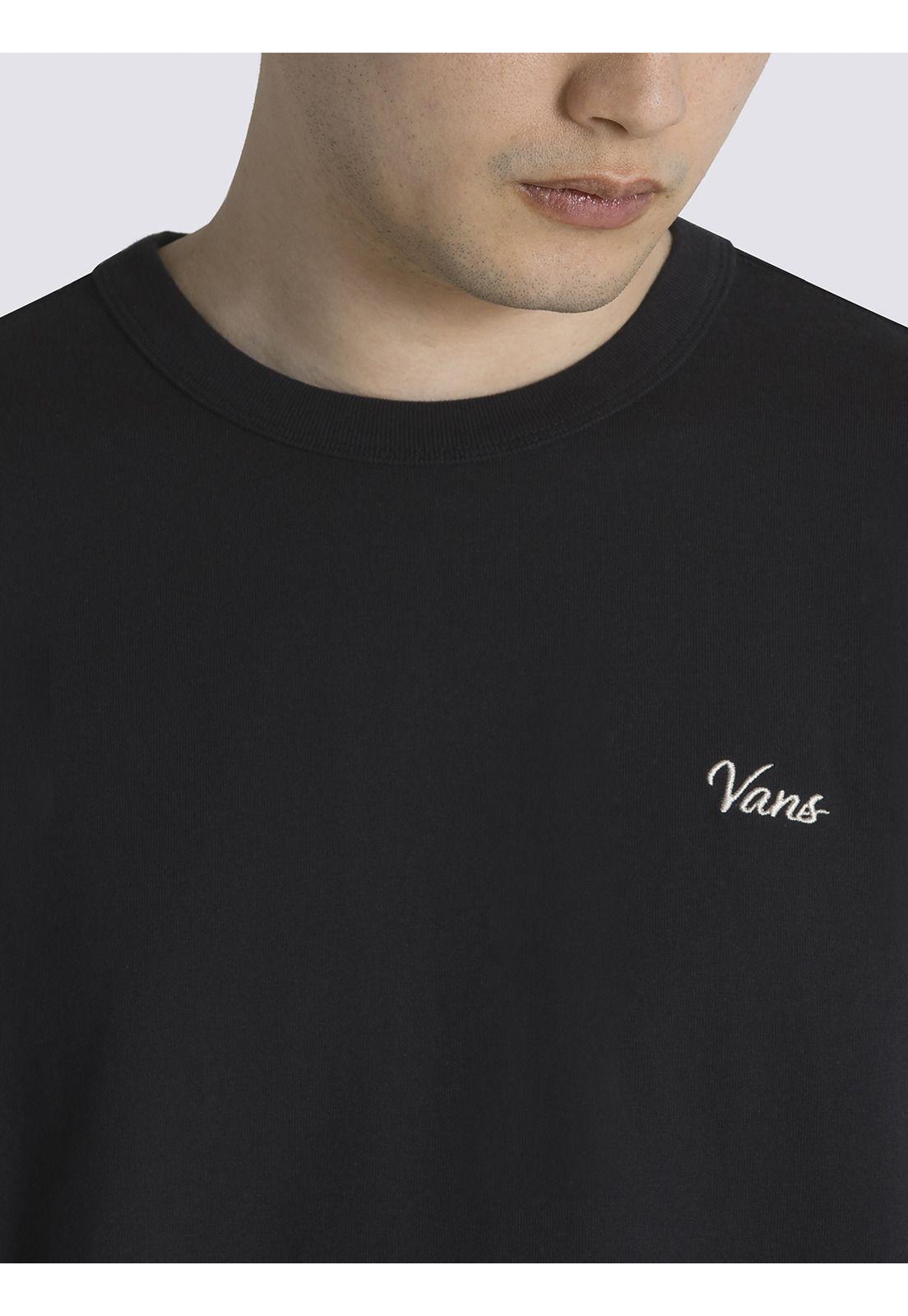 Polera Manga Corta Flaming Skull Wsh Negro Hombre-4