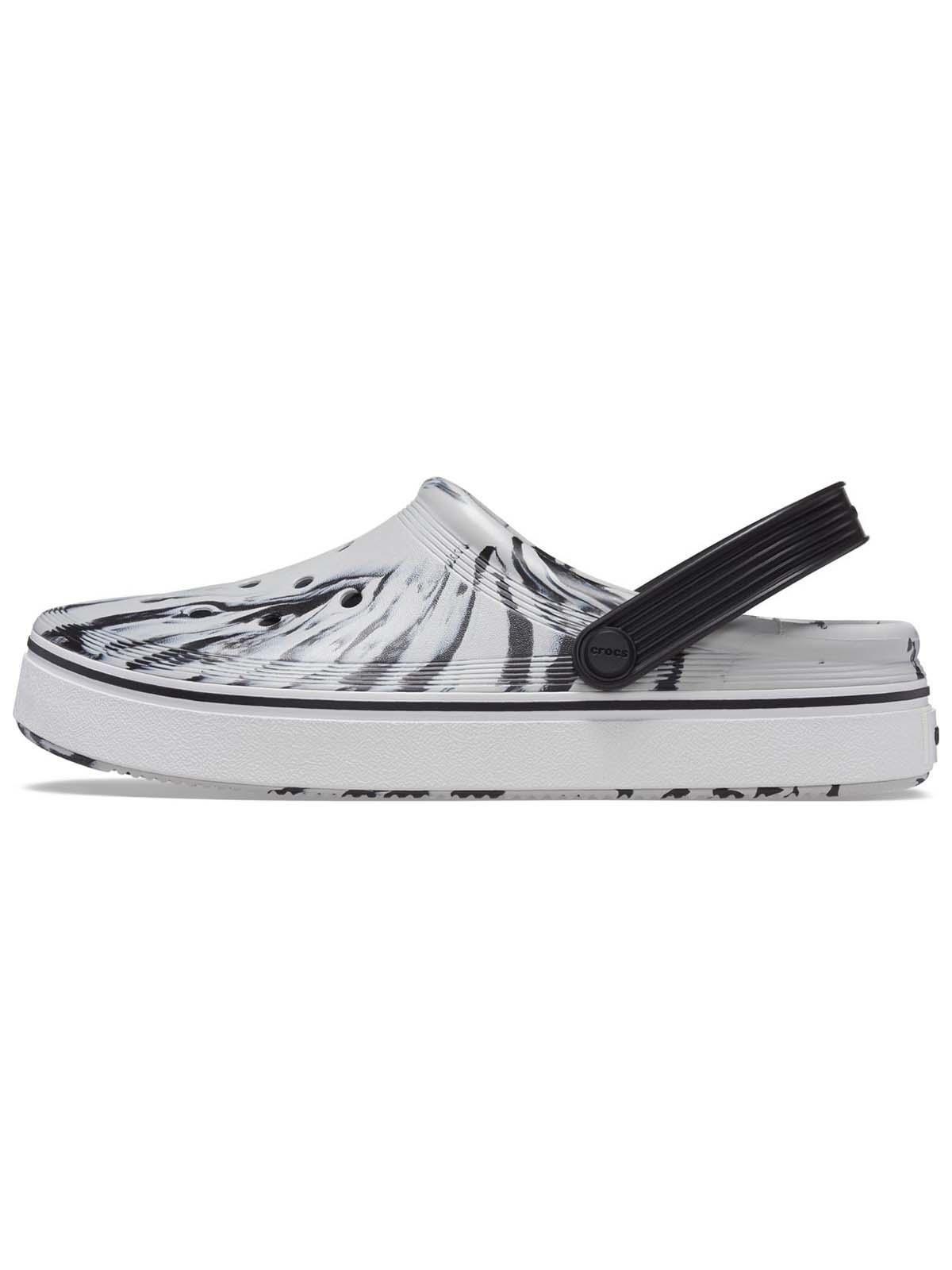 Zueco Crocs Hombre Off Court Marbled Negro-1