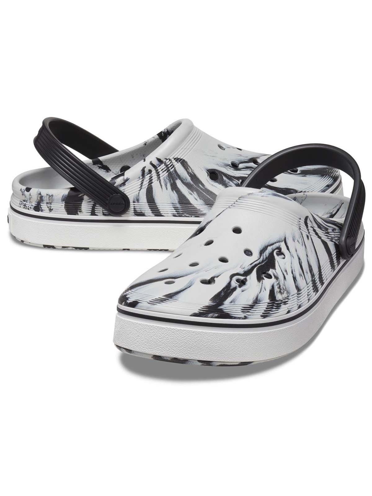 Zueco Crocs Hombre Off Court Marbled Negro-3