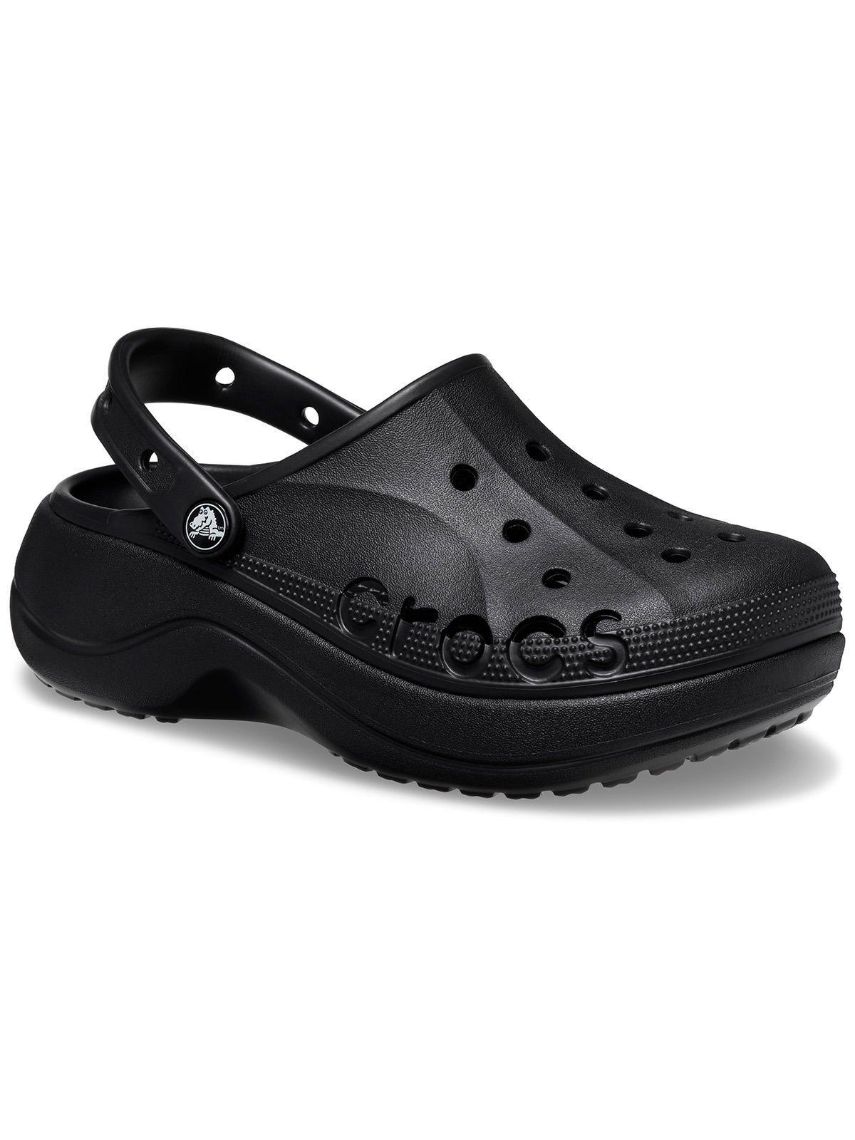 Zueco Mujer Baya Plataforma Clog Negro-1