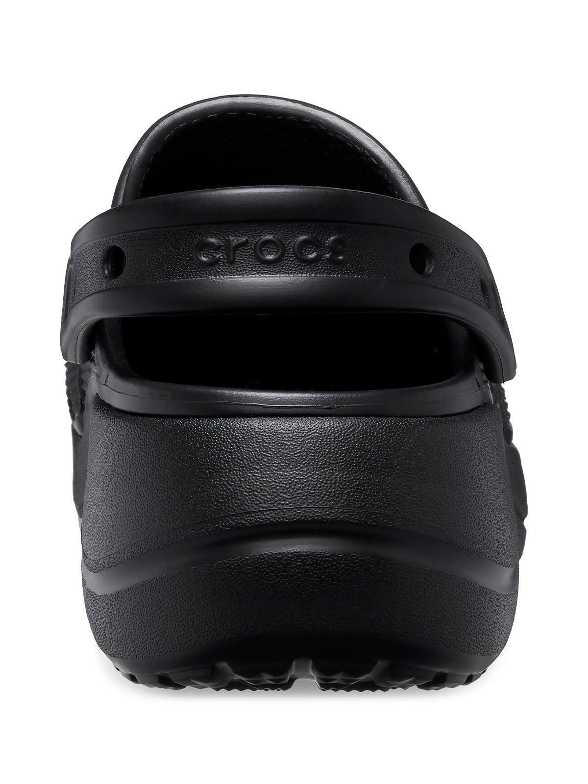 Zueco Mujer Baya Plataforma Clog Negro-4