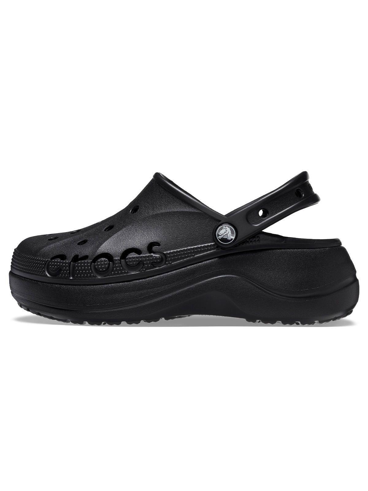 Zueco Mujer Baya Plataforma Clog Negro-6
