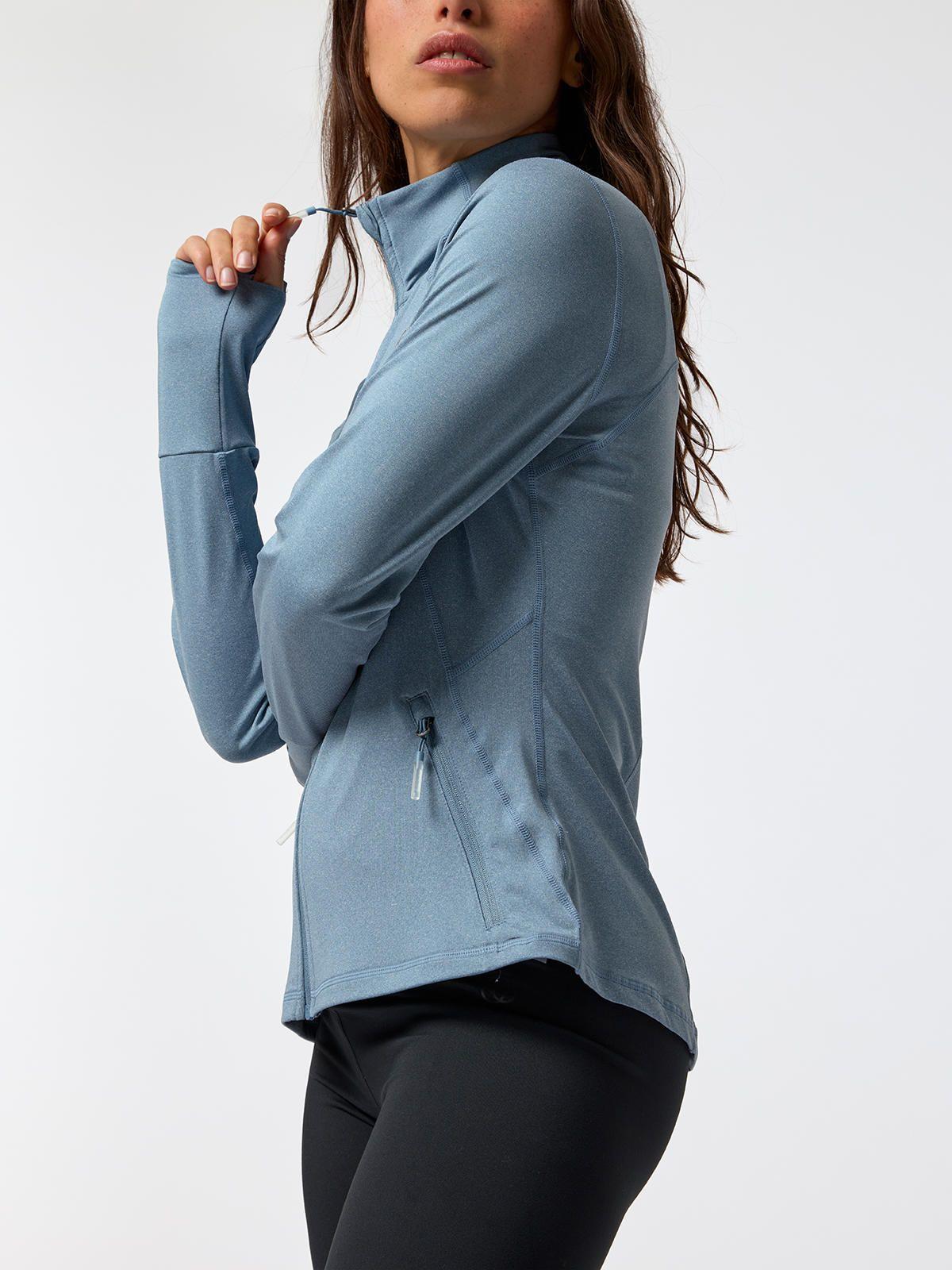 Chaqueta 2nd Layer Full Zip Azul Mujer-3