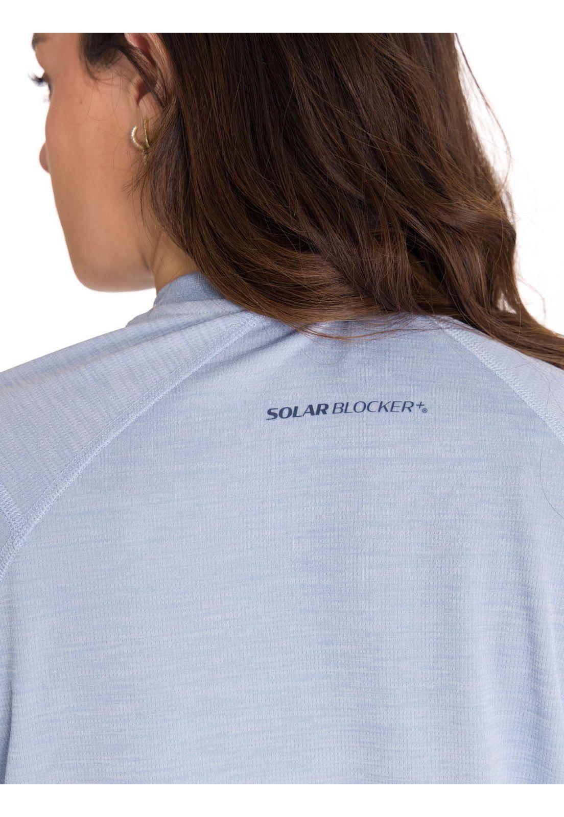 Polera Casual Lightweight Cooling Crew Mujer Gris-3