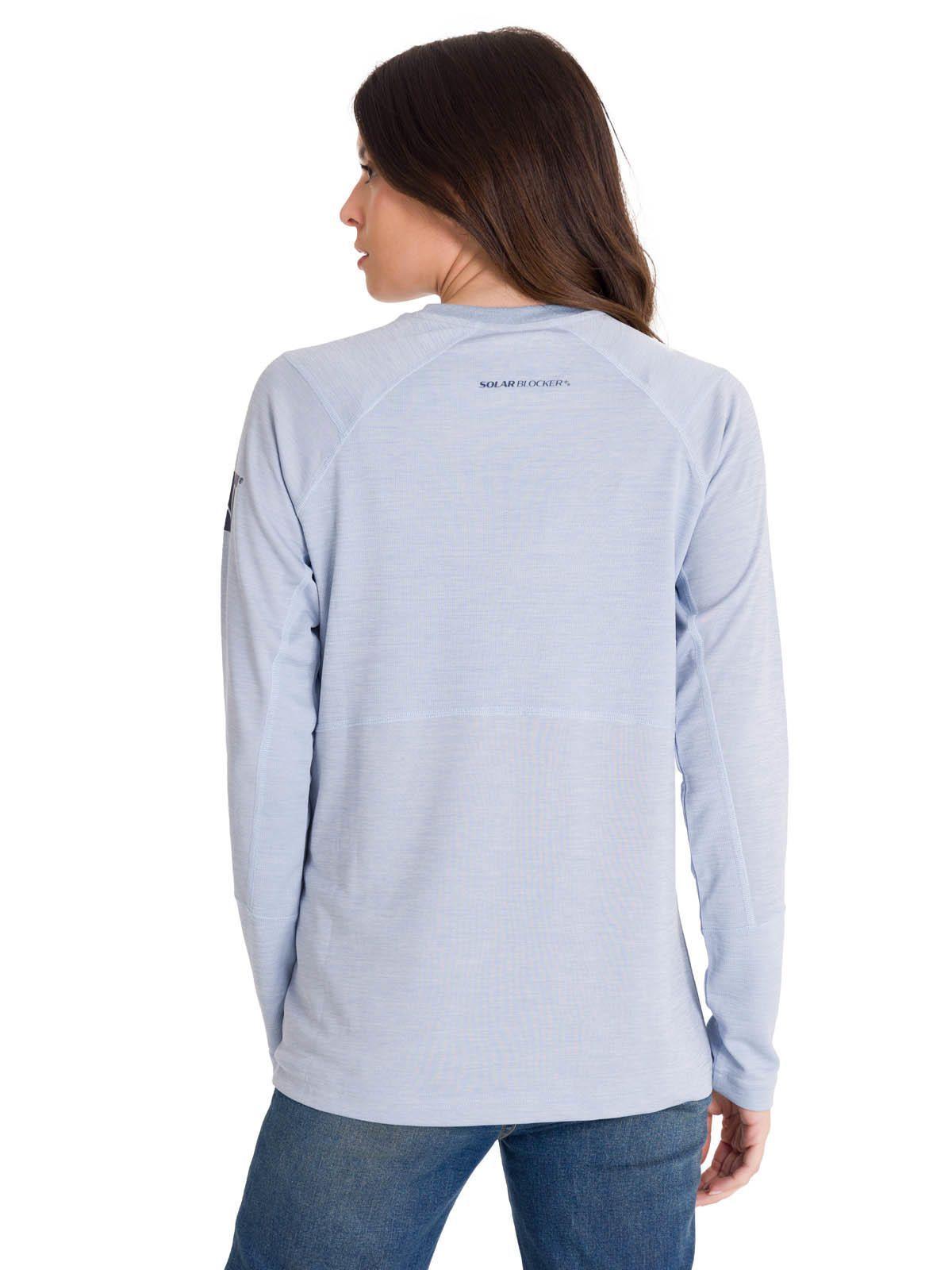 Polera MLarga Lightweight Cooling Crew Mujer Gris-2