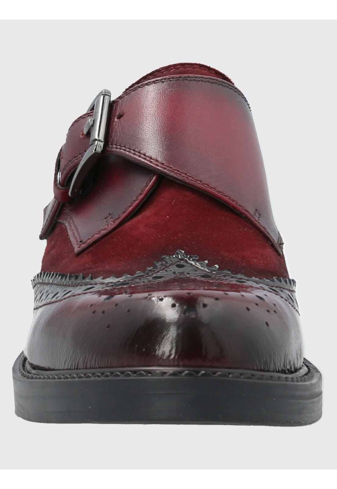 Zapato Cuero Mujer Tyloor Burdeo-3
