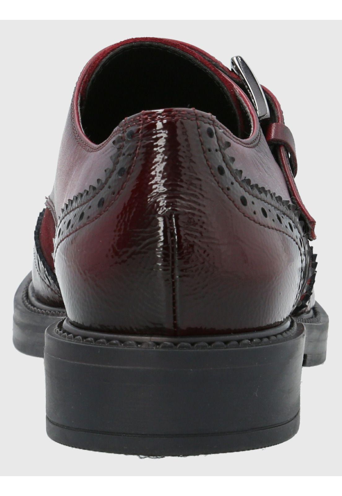 Zapato Cuero Mujer Tyloor Burdeo-6