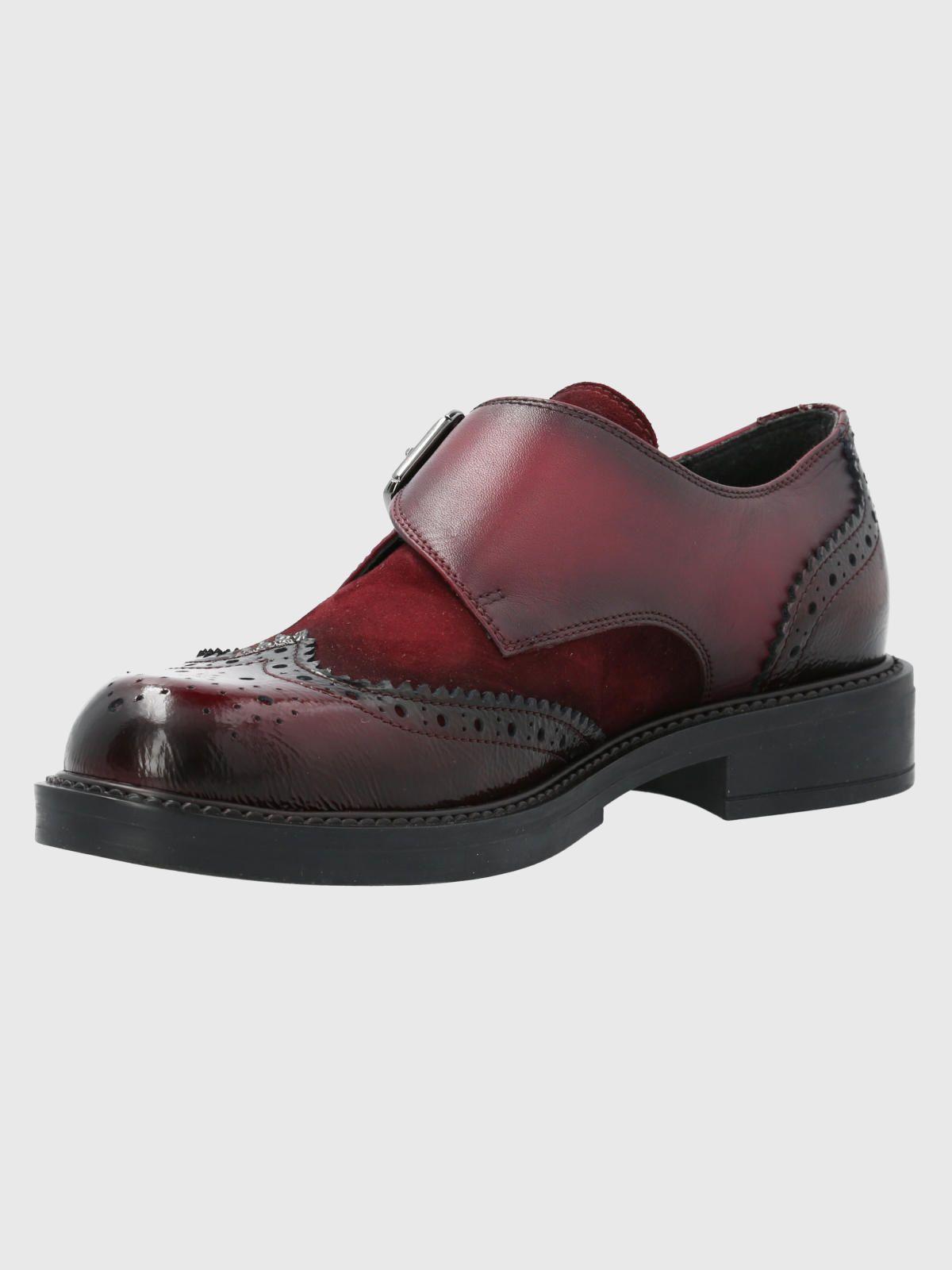 Zapato Cuero Mujer Tyloor Burdeo-5