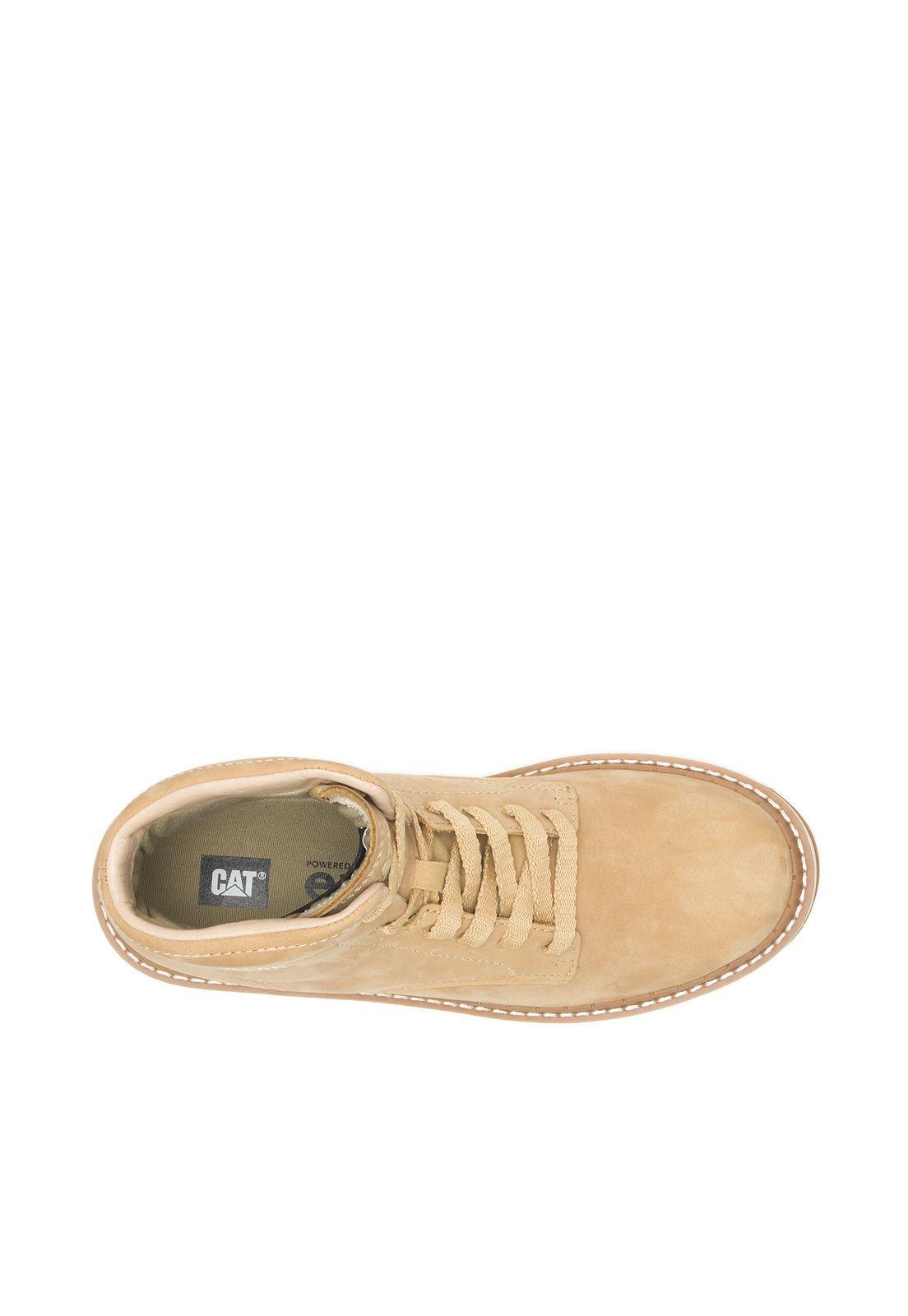 Botin Cuero Theory Hi Beige Mujer-4