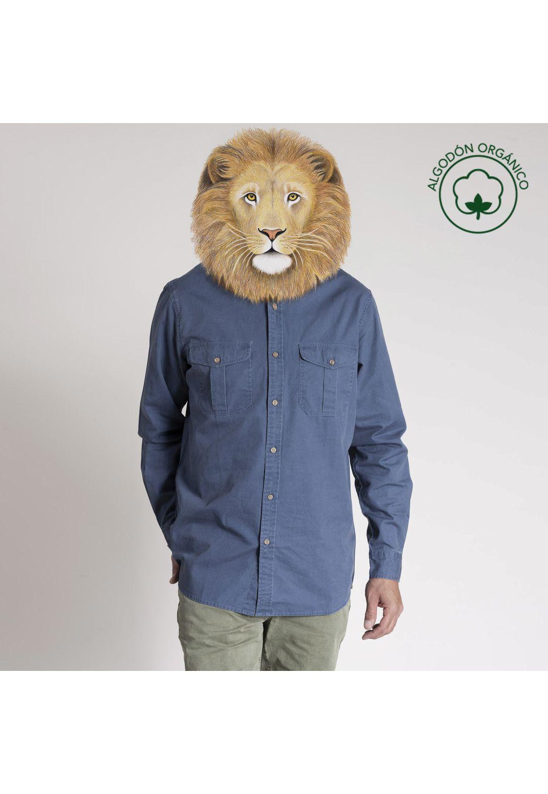 Camisa Masculino Navarinpro Aldogón Orgánico  Azul-0