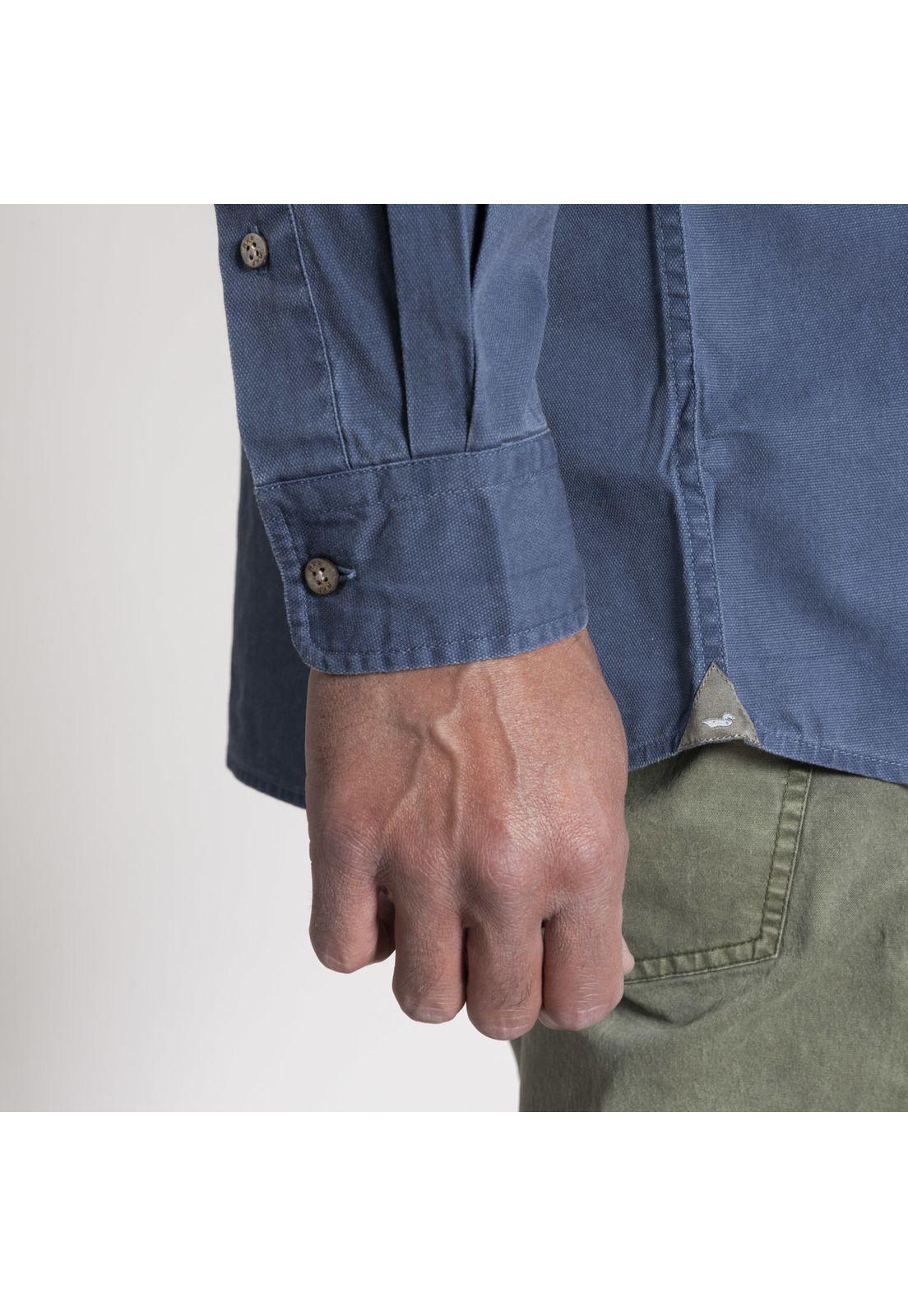 Camisa Masculino Navarinpro Aldogón Orgánico  Azul-5