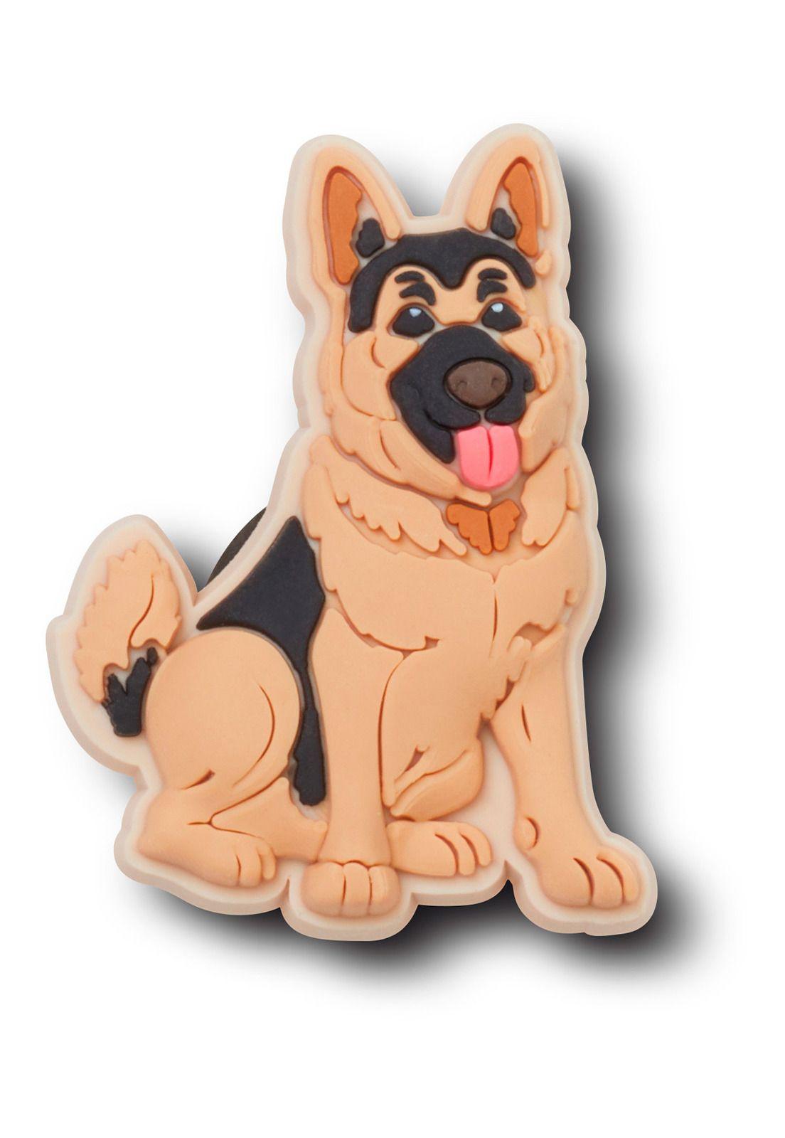 Jibbitz Crocs Perro Pastor Alemán Café-0