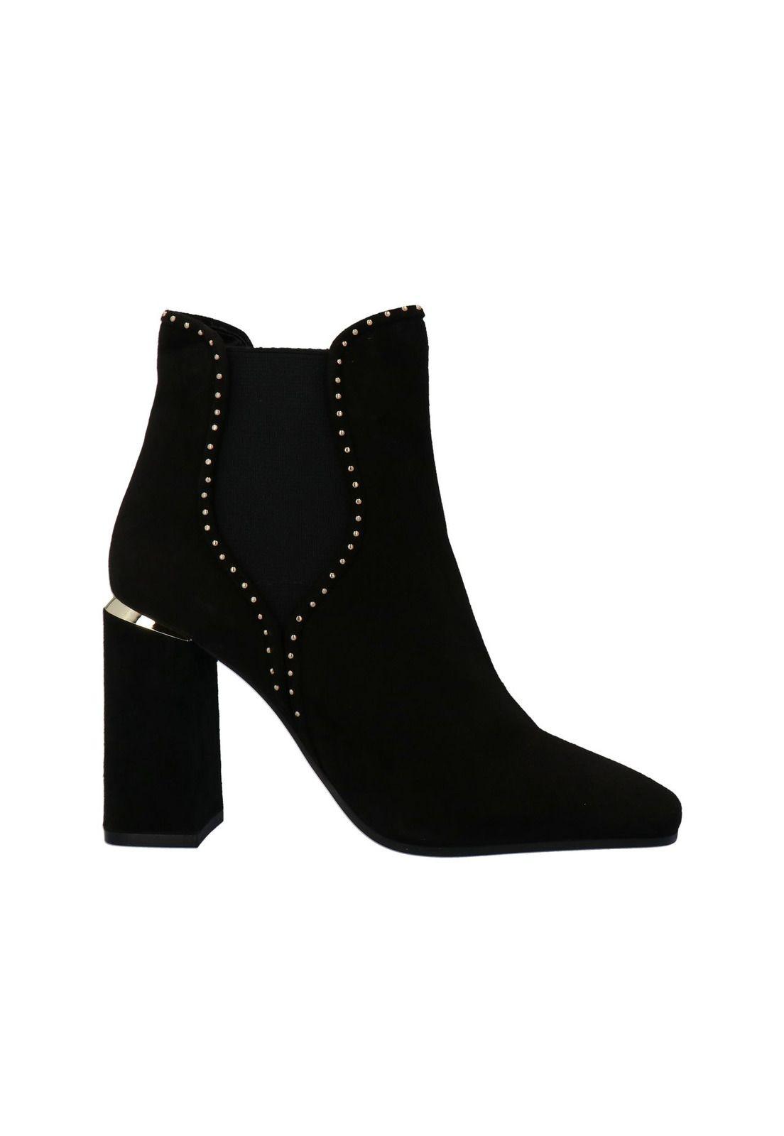 Botín Cuero Alcina Negro Mujer Pasqualini-1