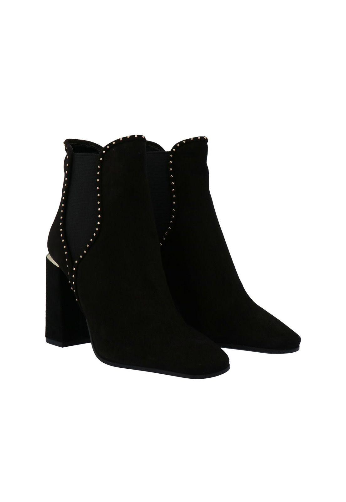 Botín Cuero Alcina Negro Mujer Pasqualini-5