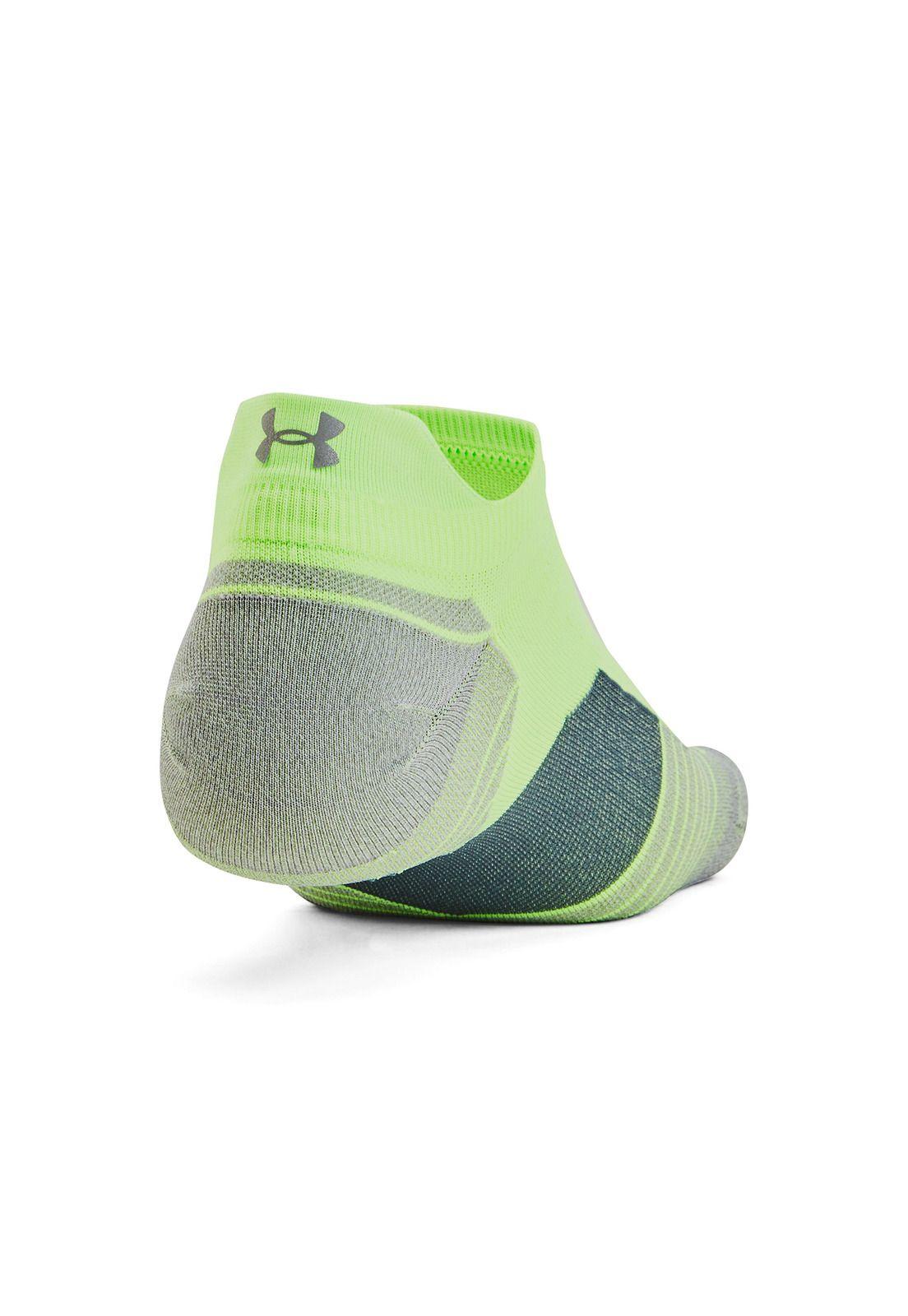 Calcetín Unisex Run No Show Tab 2Pk Verde-1